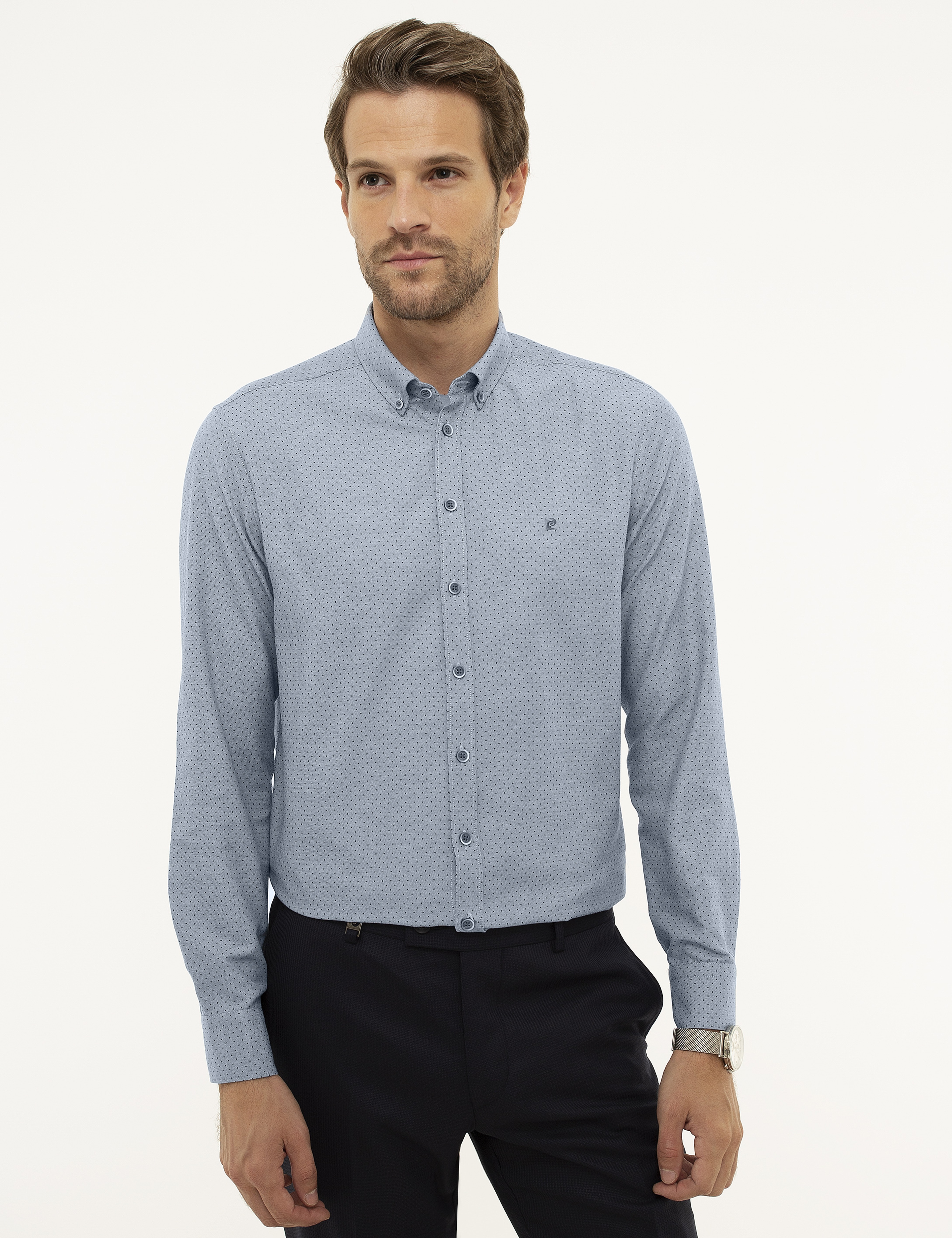 Mavi Slim Fit Gömlek