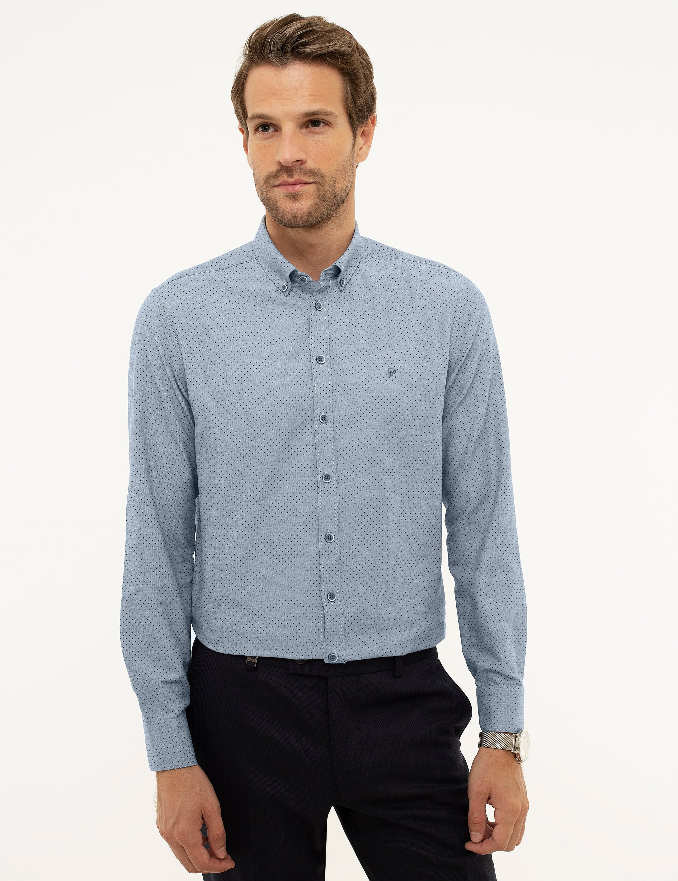 Mavi Slim Fit Gömlek