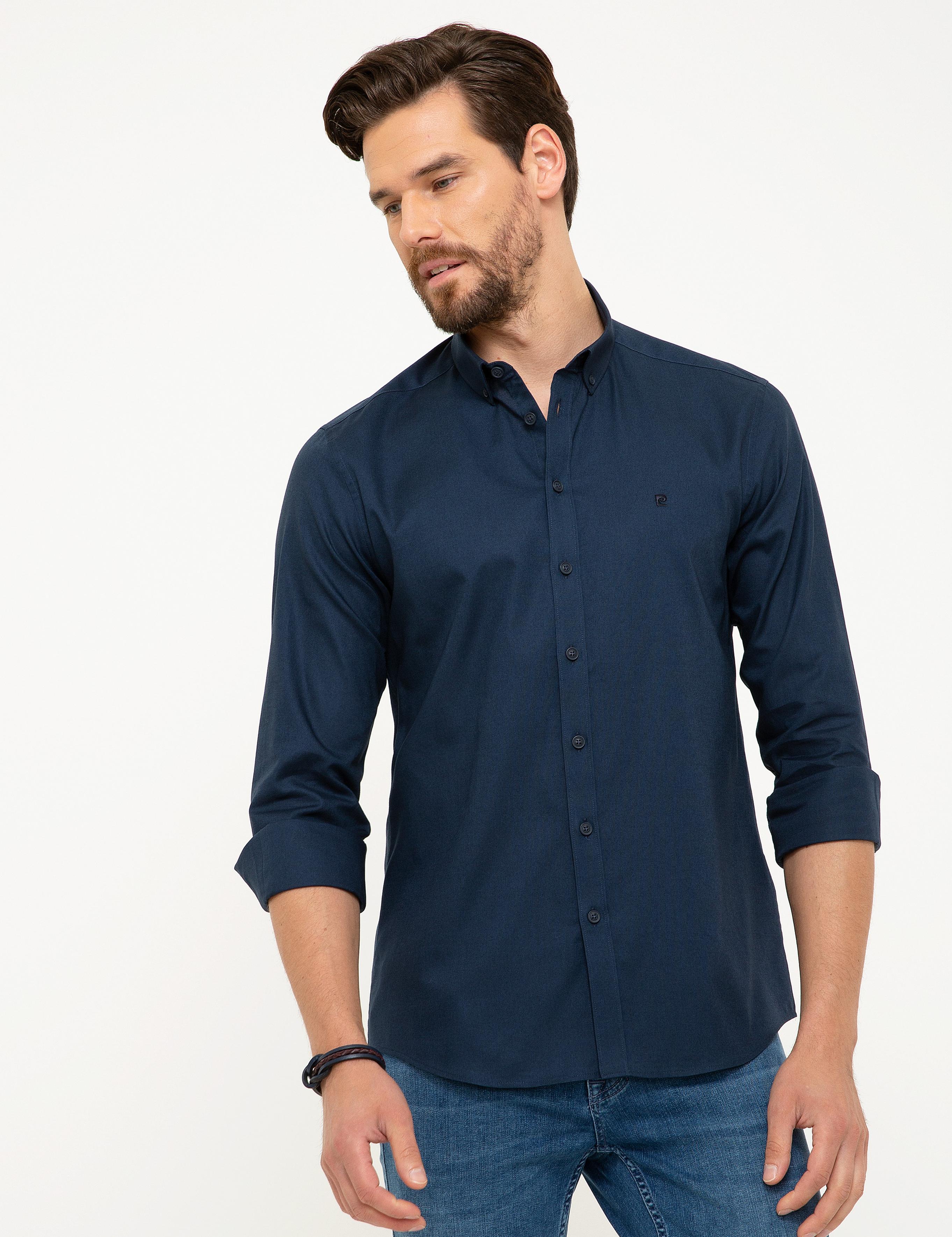 Lacivert Slim Fit Gömlek