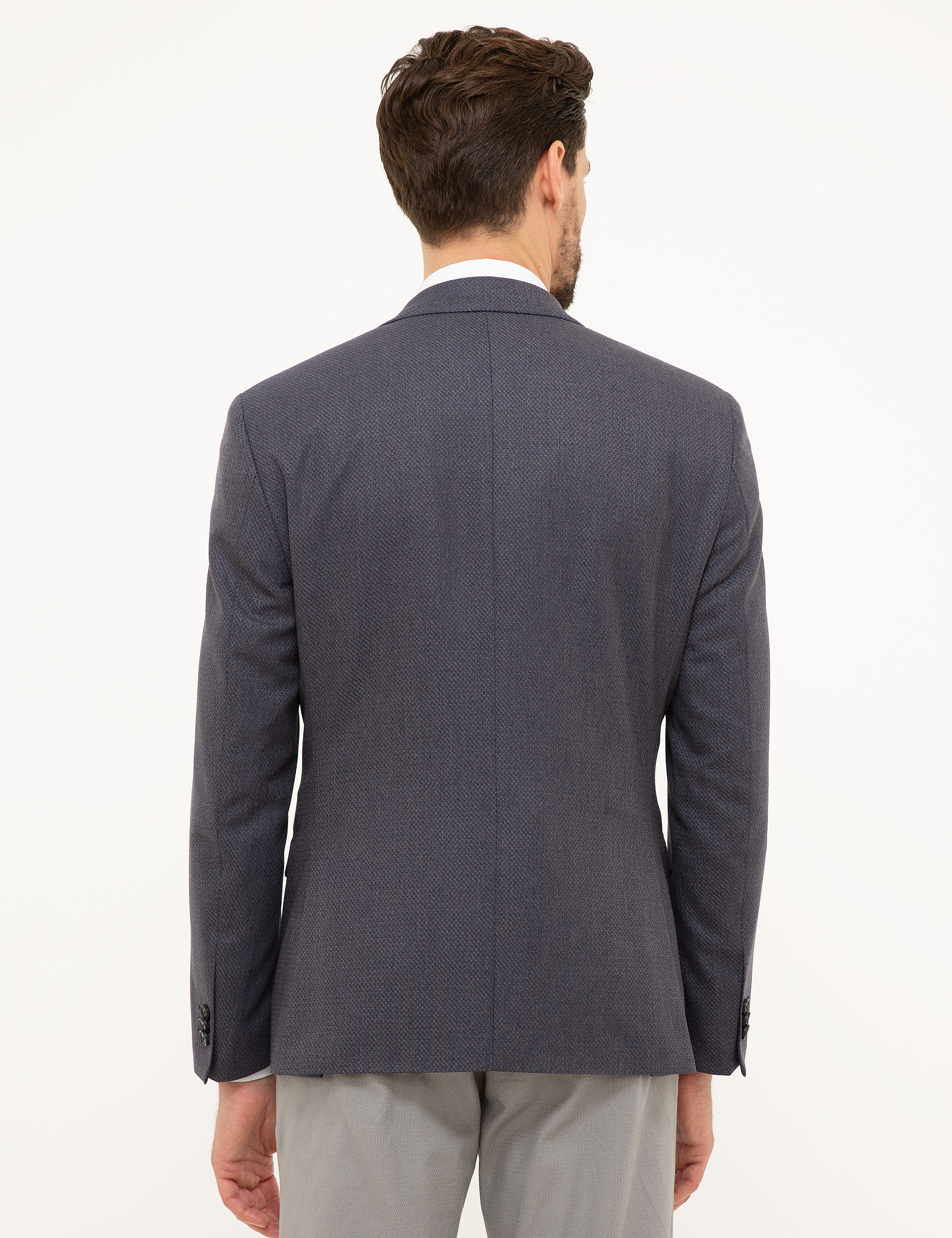 Gri Slim Fit Ceket
