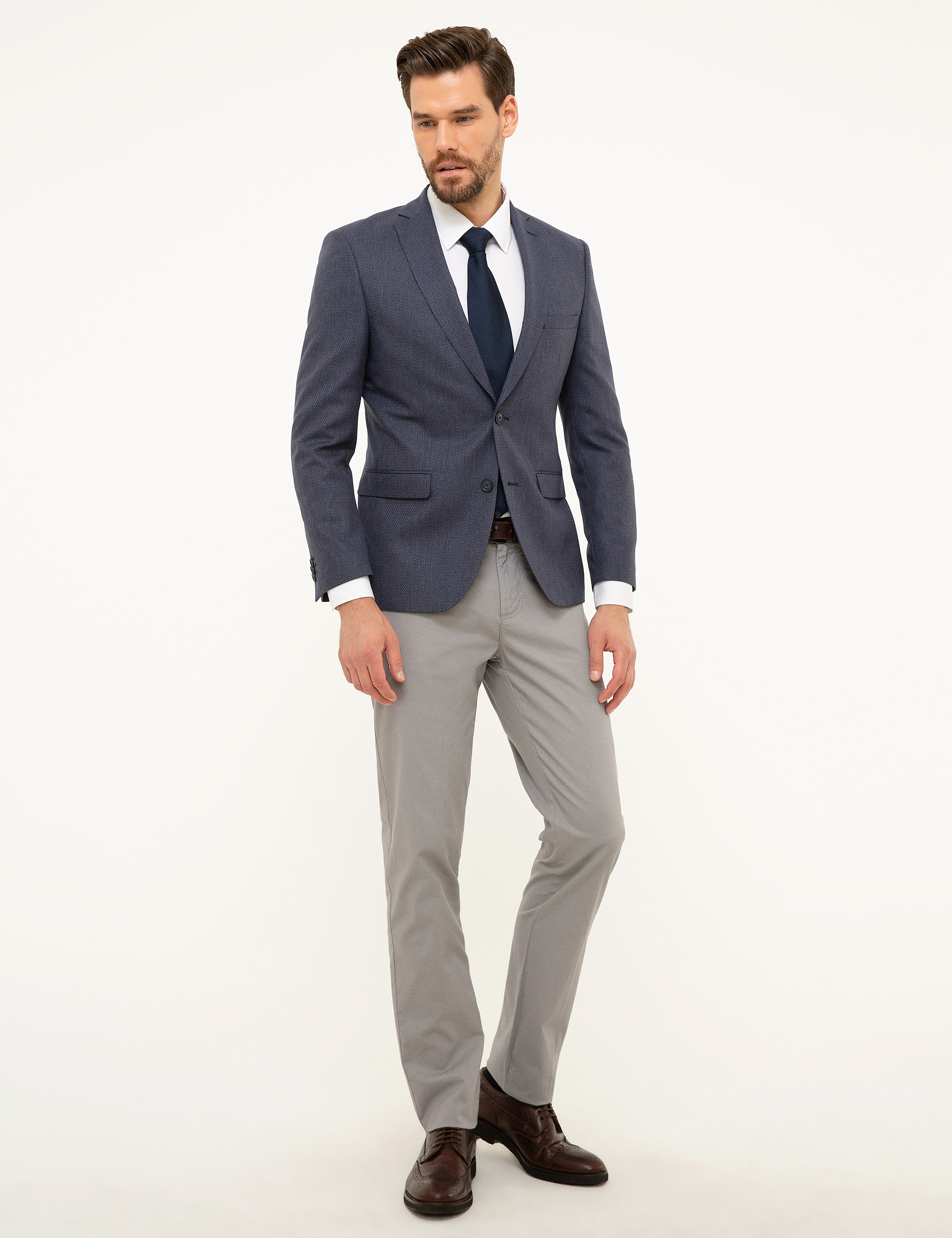 Lacivert Slim Fit Ceket