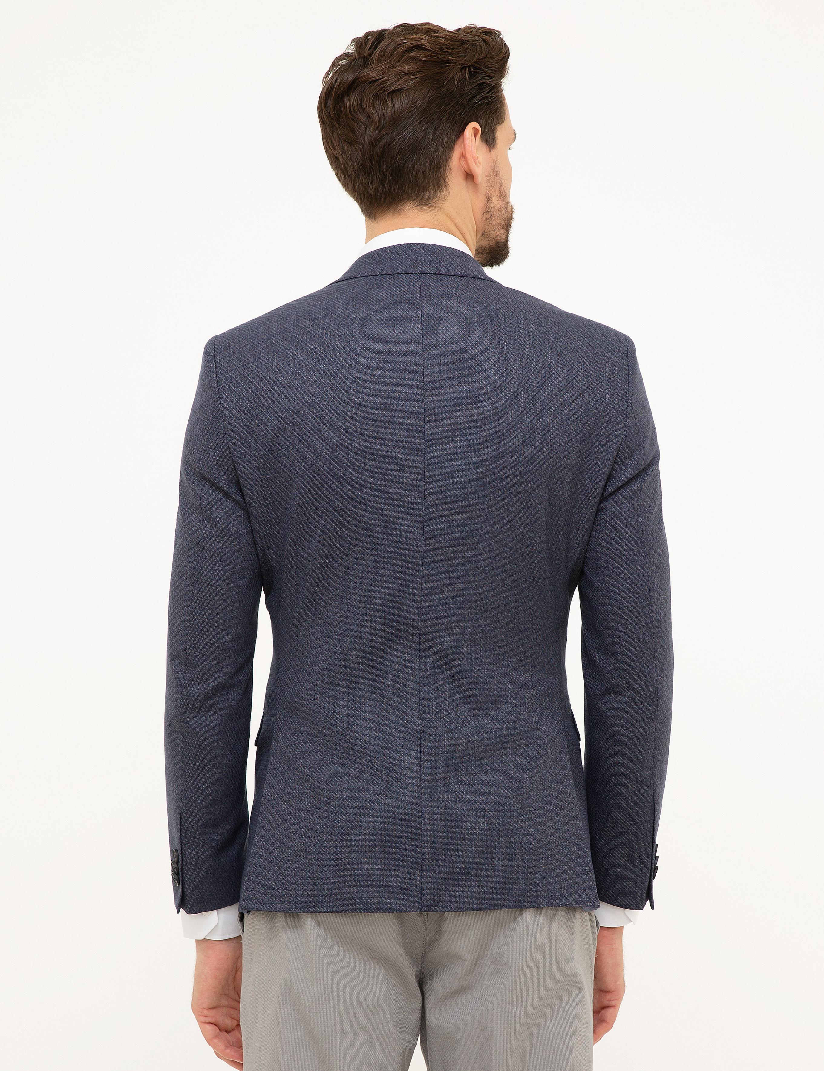 Lacivert Slim Fit Ceket