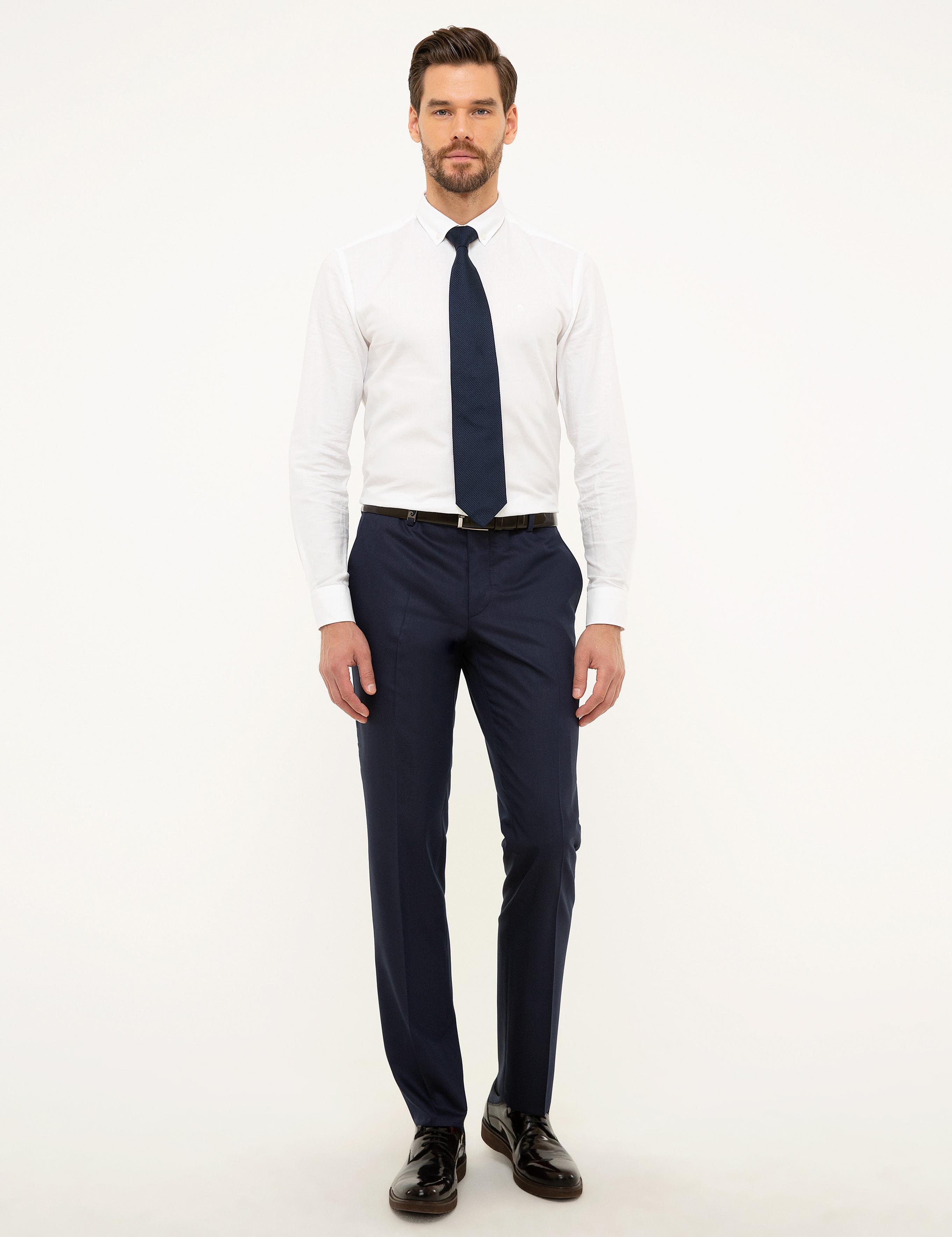 Lacivert Slim Fit Pantolon