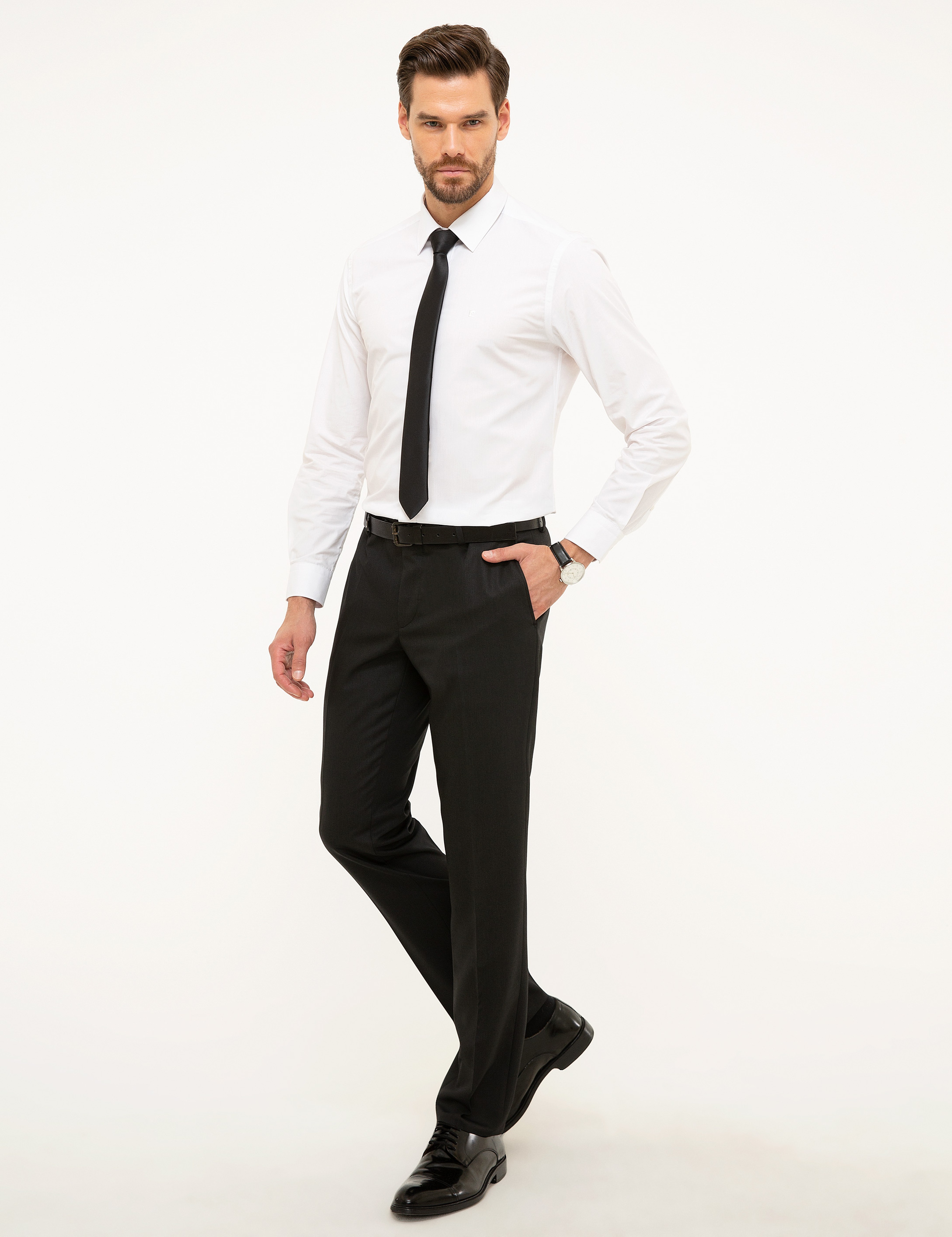 Siyah Slim Fit Pantolon - Image 2