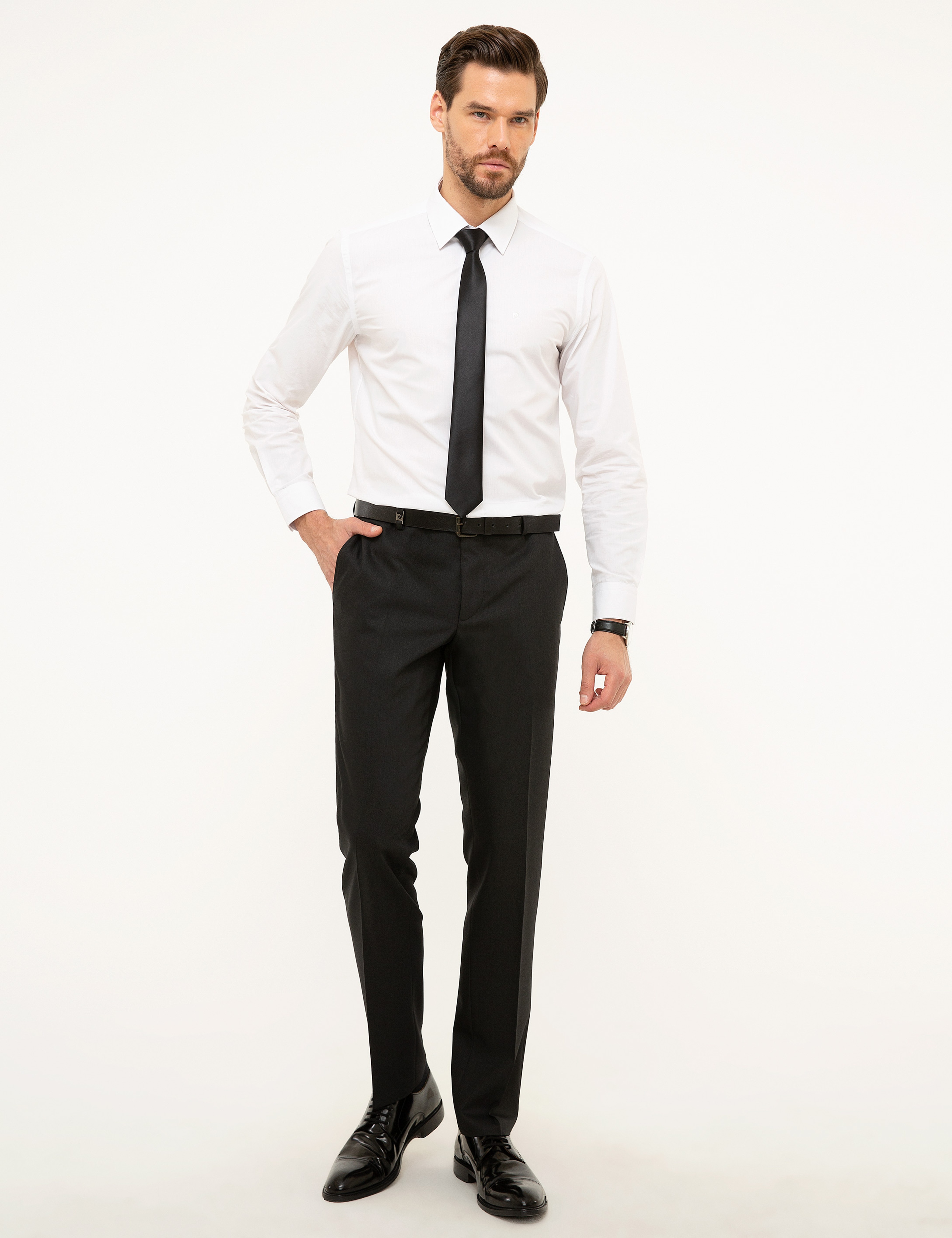 Siyah Slim Fit Pantolon - Image 1