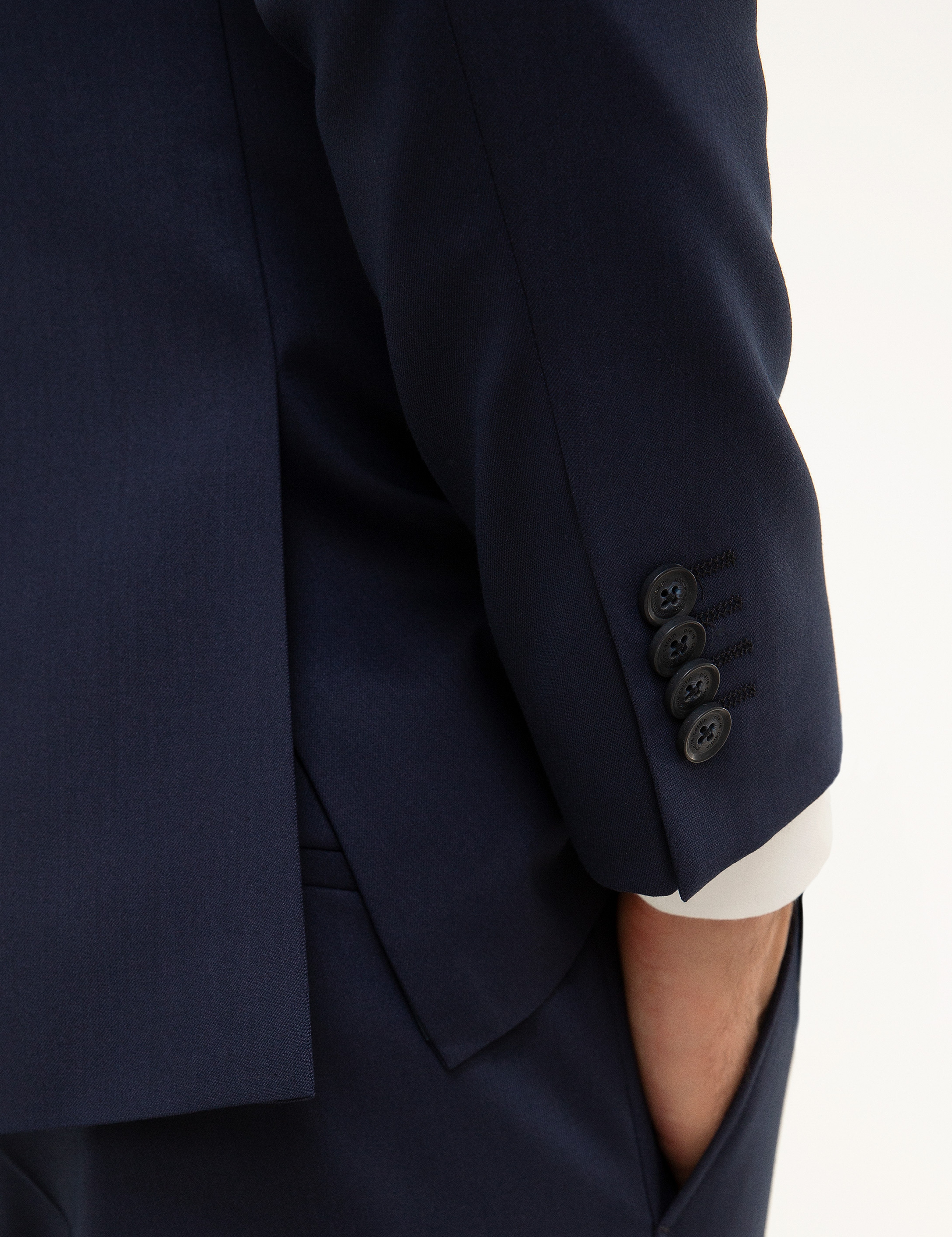 Lacivert Slim Fit Takım Elbise - Image 5
