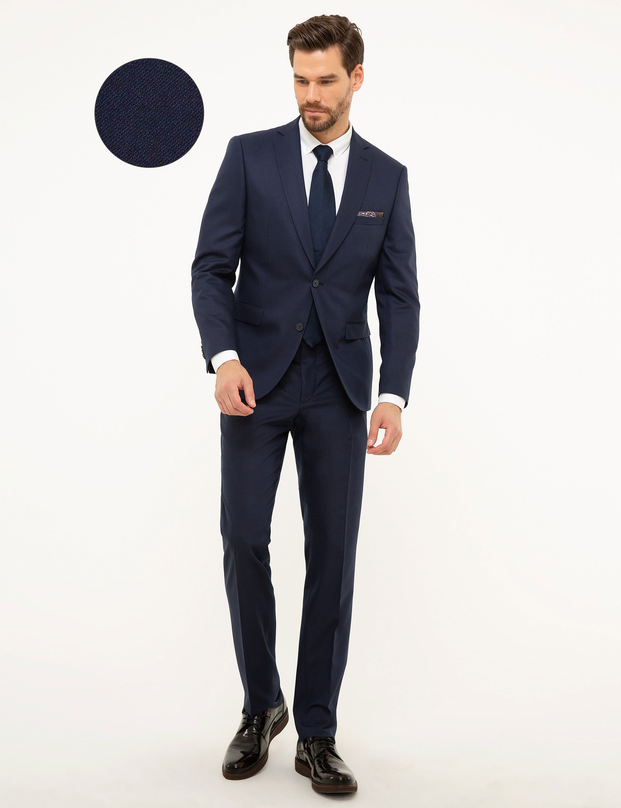 Lacivert Slim Fit Takım Elbise