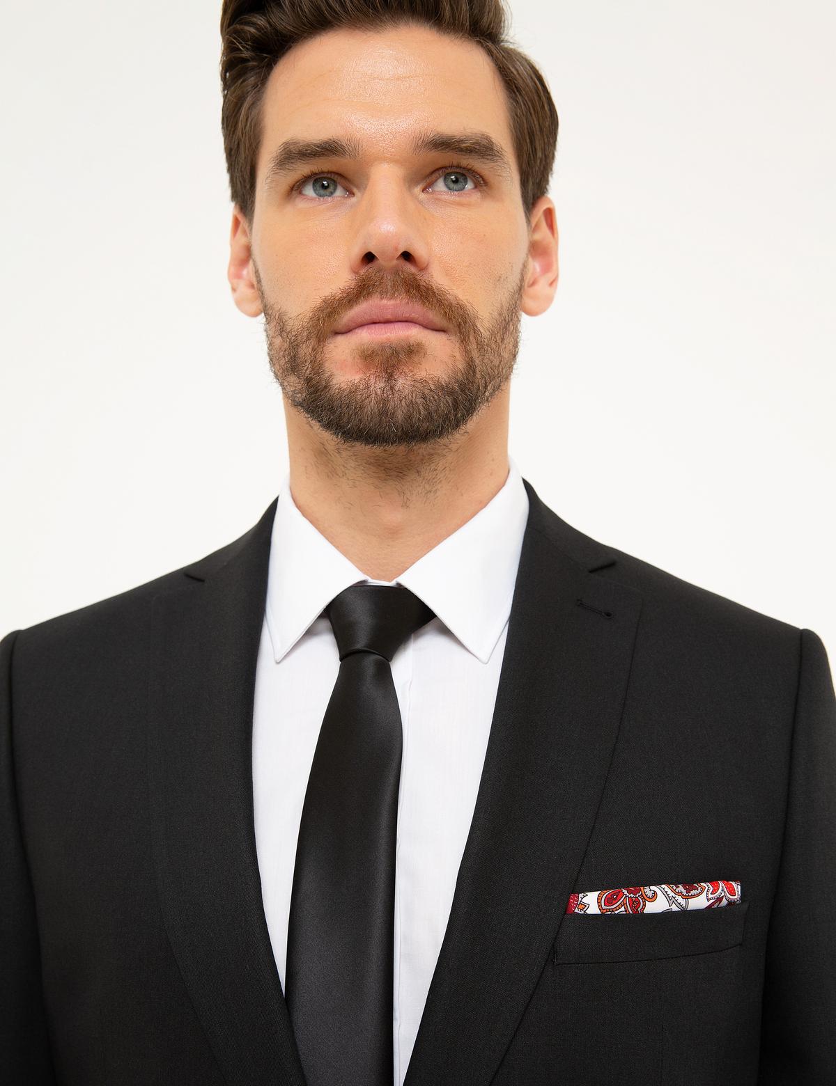 Siyah Slim Fit Takım Elbise - 50218724044