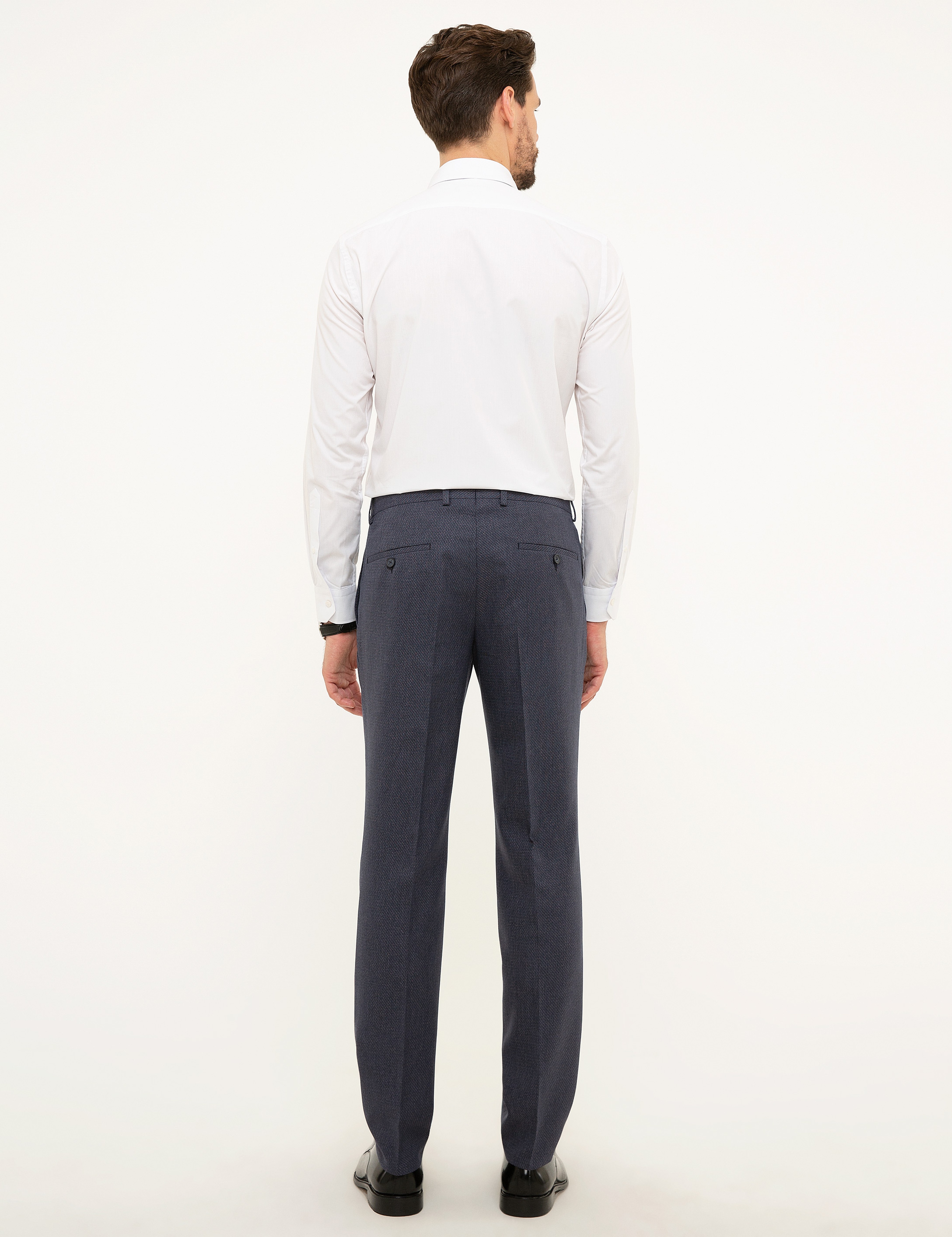 Lacivert Slim Fit Pantolon - Image 3