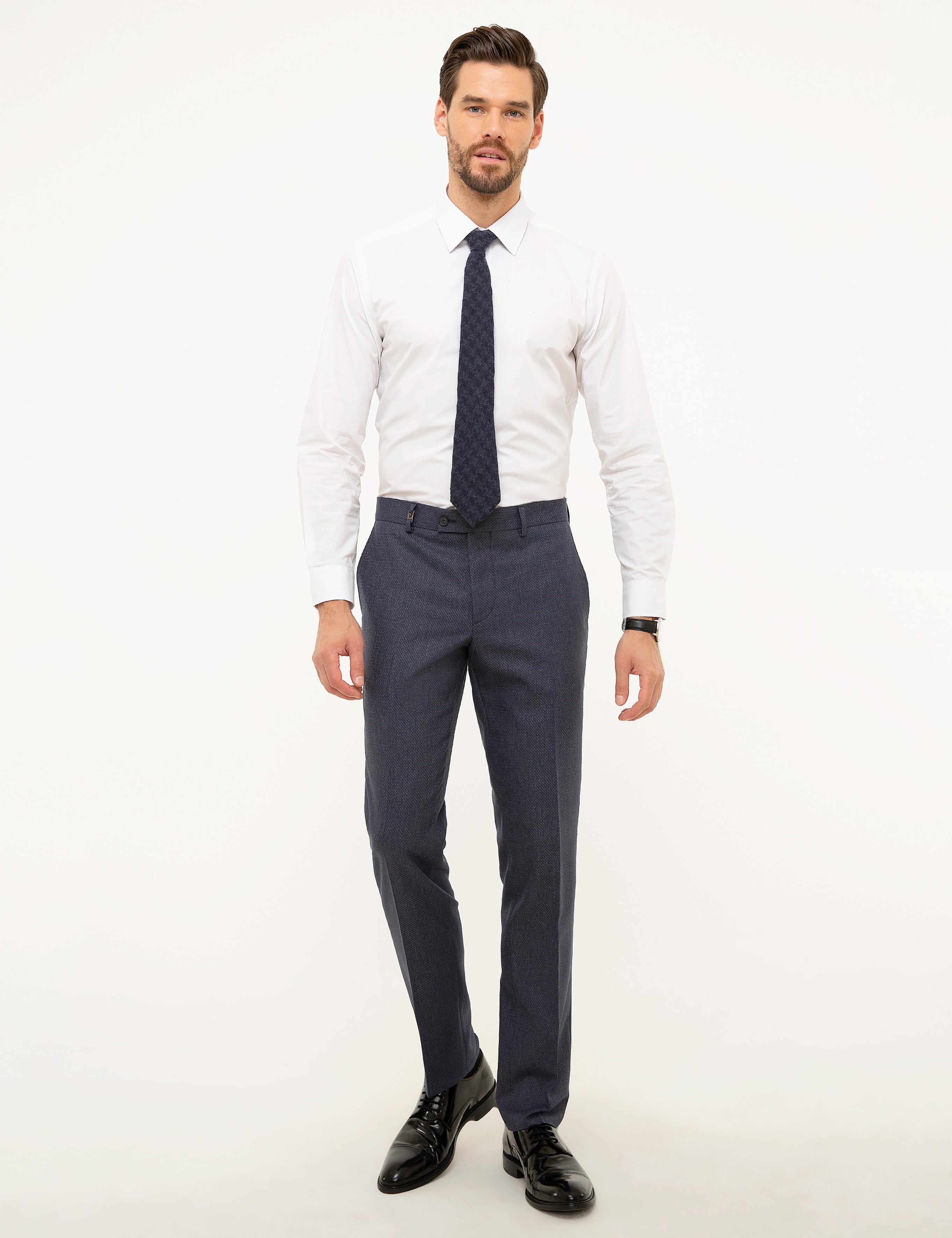 Lacivert Slim Fit Pantolon