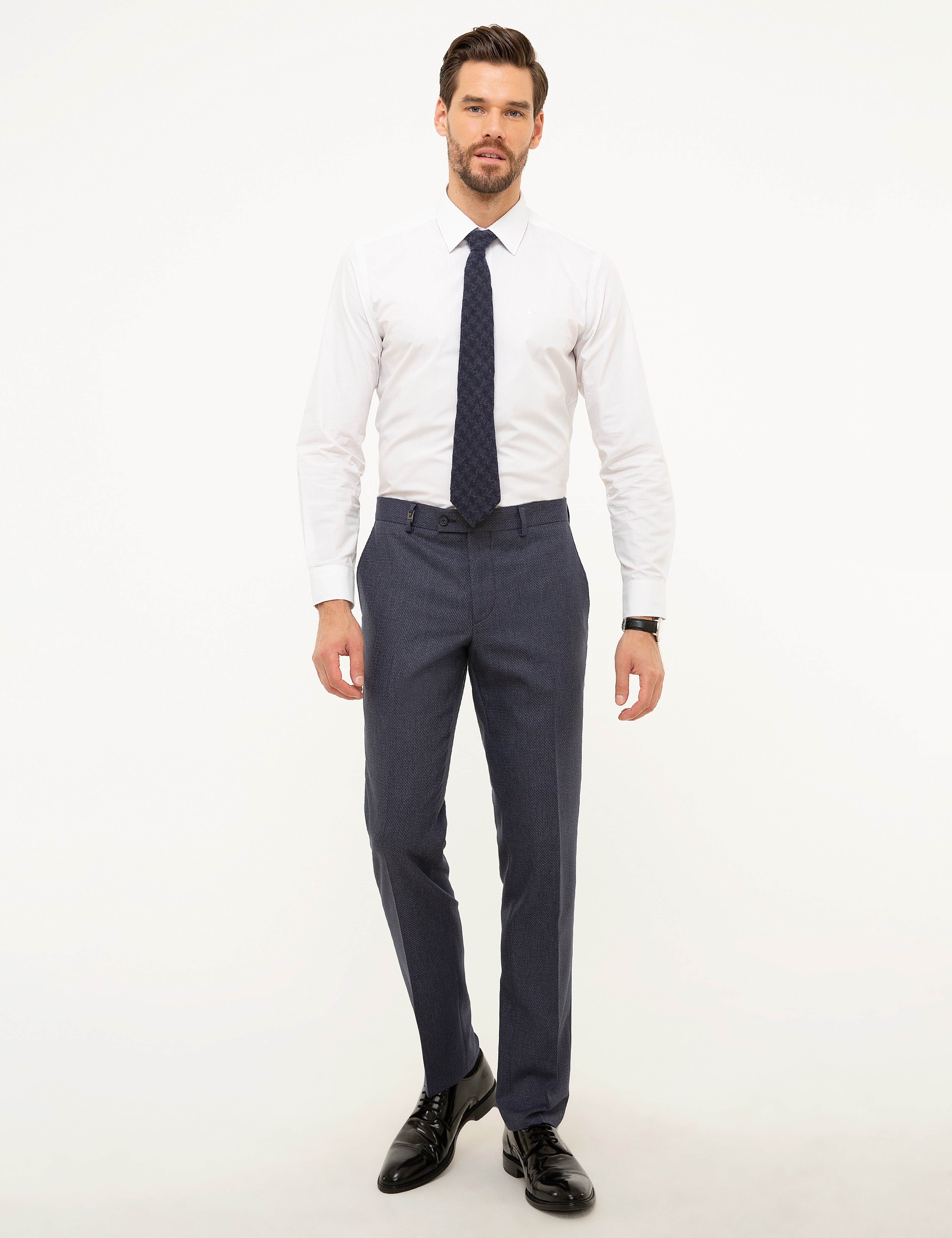 Lacivert Slim Fit Pantolon - Image 1