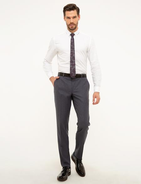 Gri Slim Fit Pantolon - 50219235077