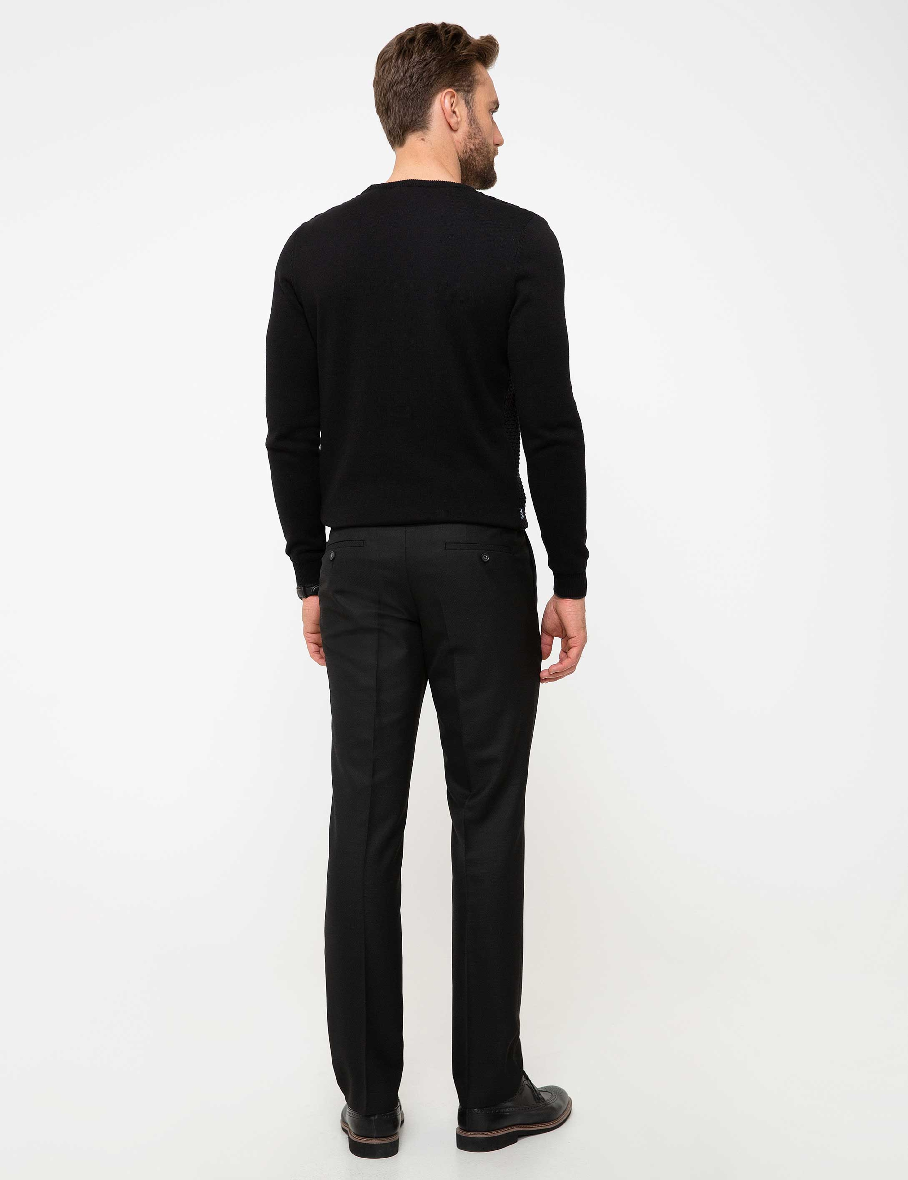 Siyah Slim Fit Pantolon - Image 3