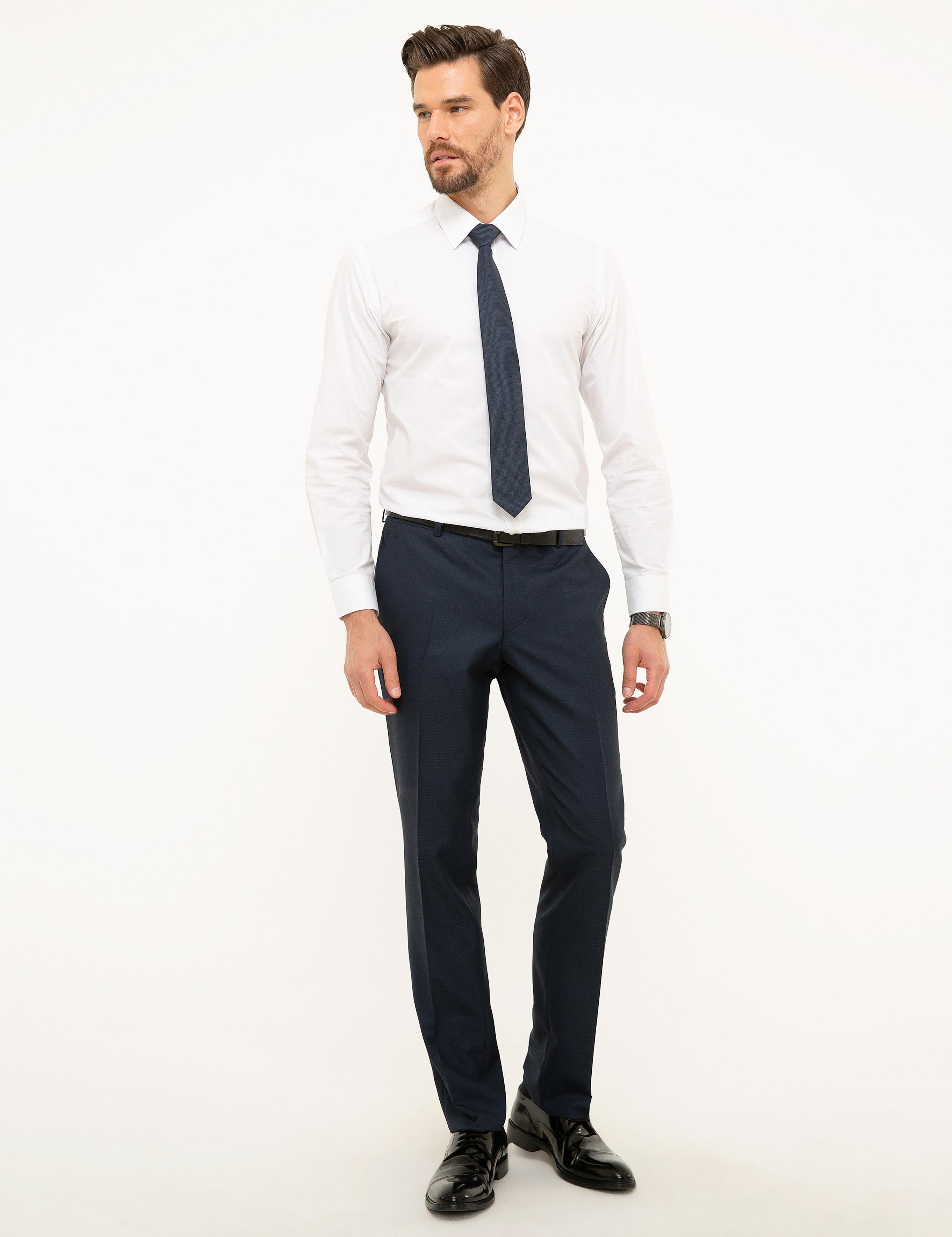 Lacivert Slim Fit Pantolon