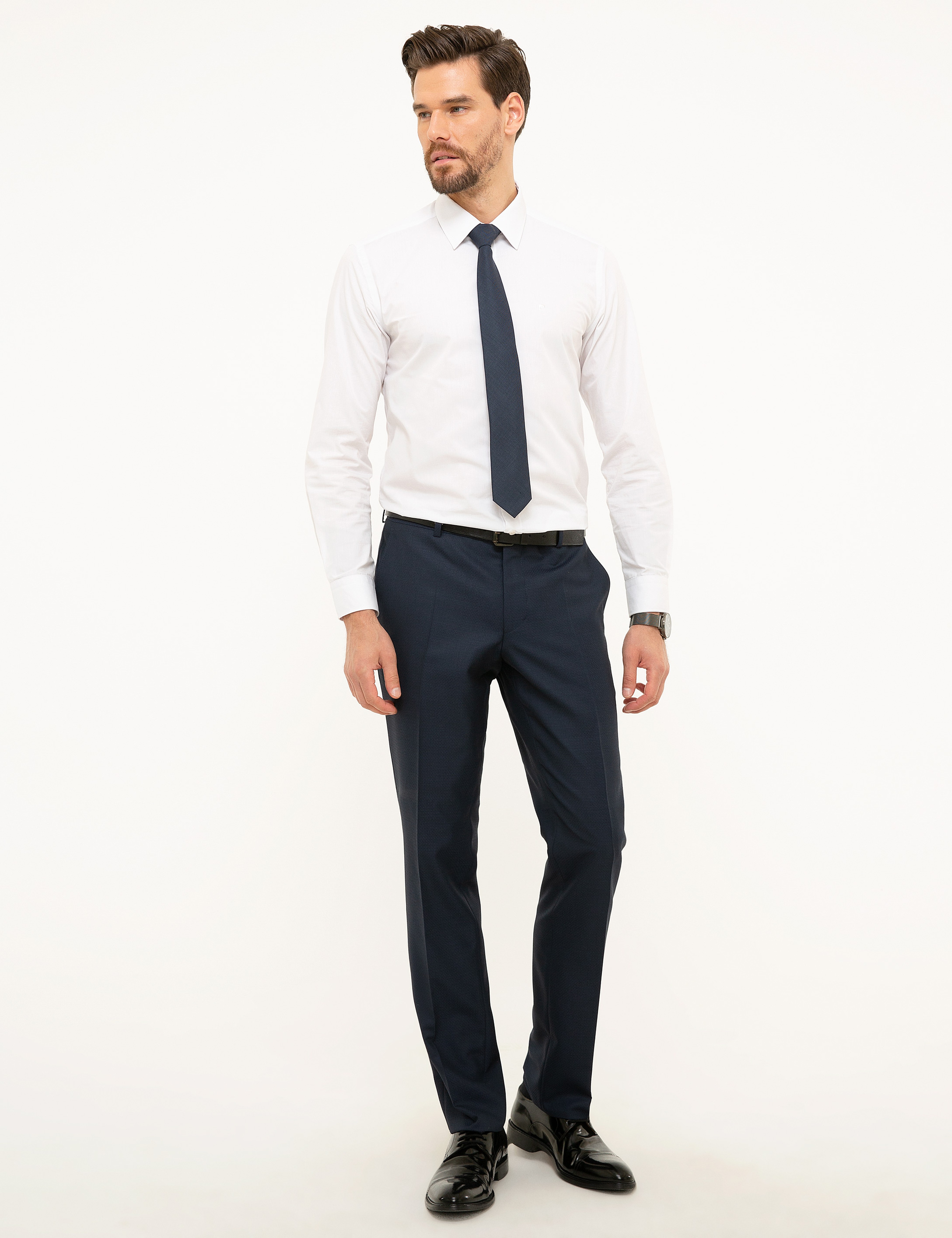 Lacivert Slim Fit Pantolon - Image 1