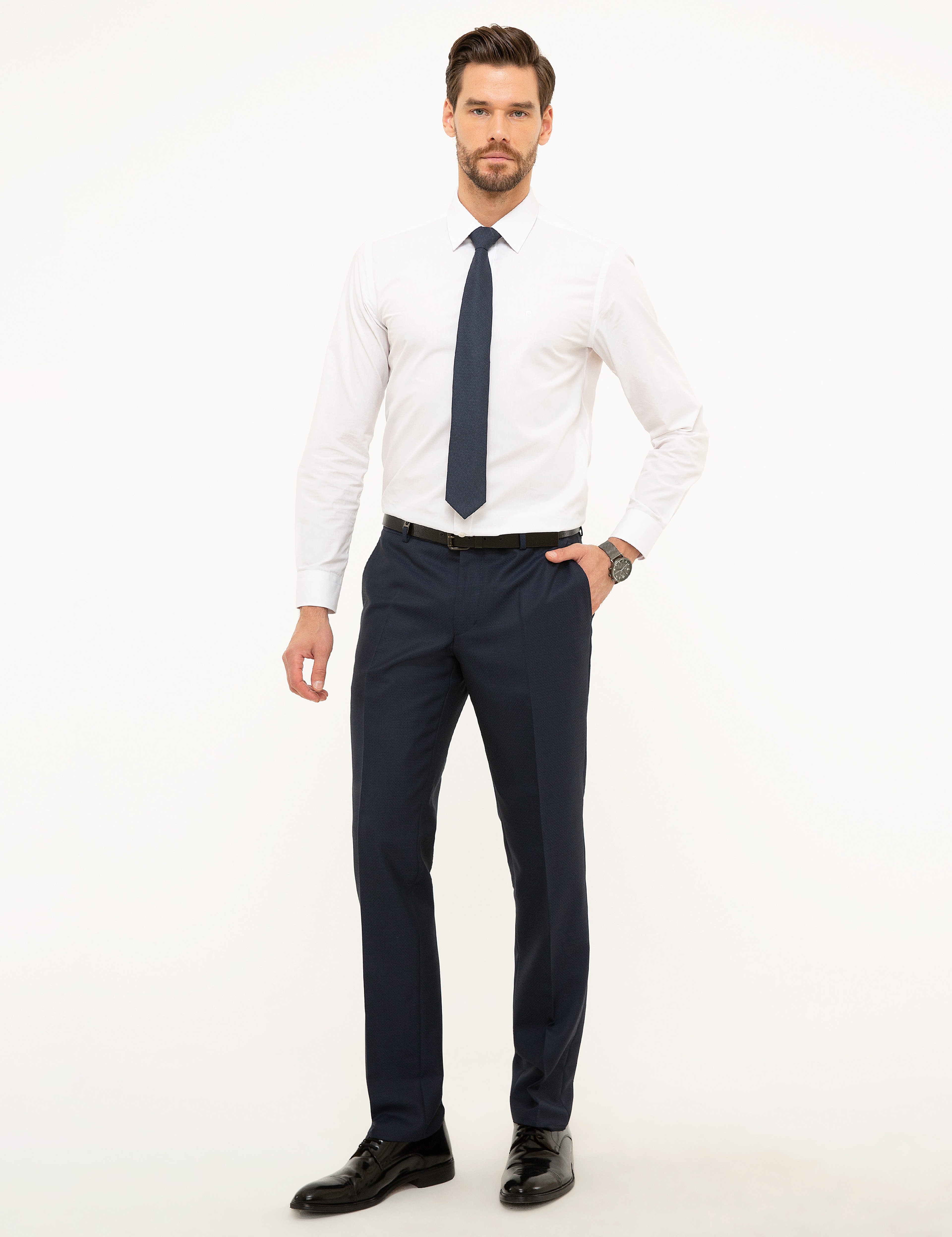 Lacivert Slim Fit Pantolon - Image 2