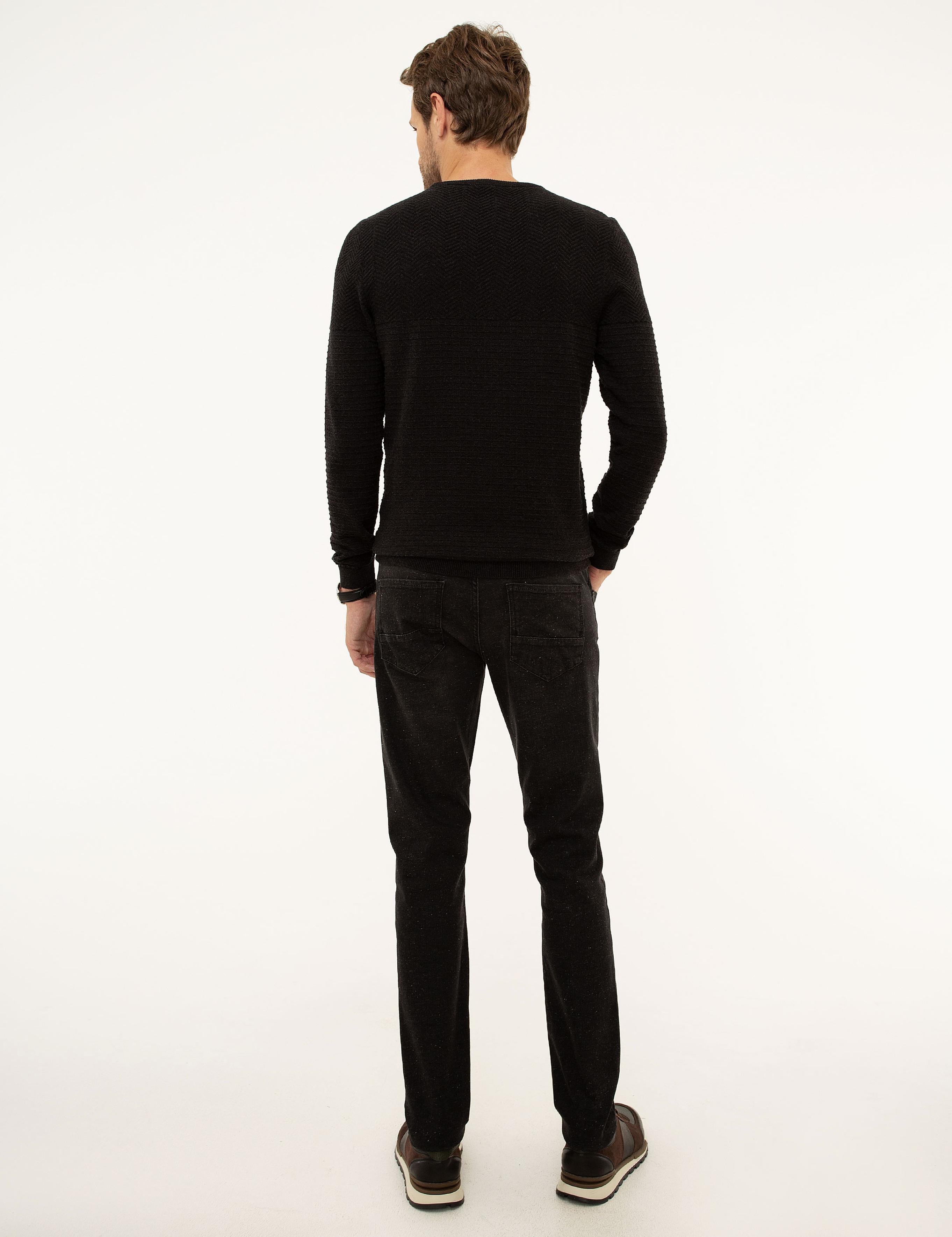 Antrasit Slim Fit Jean Pantolon