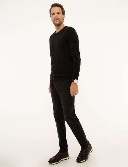 Antrasit Slim Fit Jean Pantolon - 50214432022
