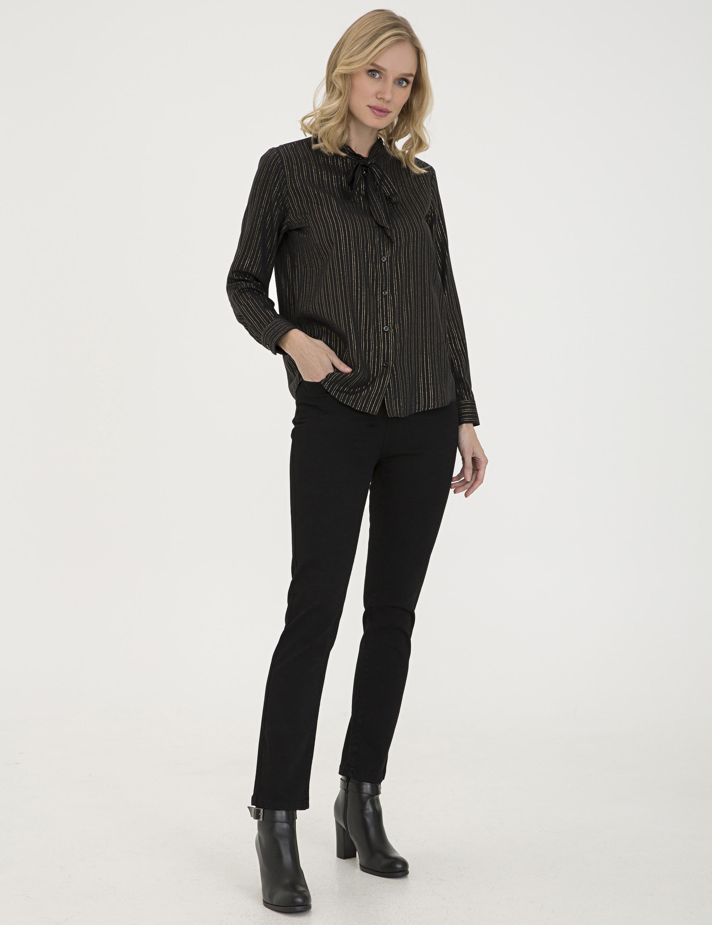 Siyah Regular Fit Uzun Kollu Gömlek