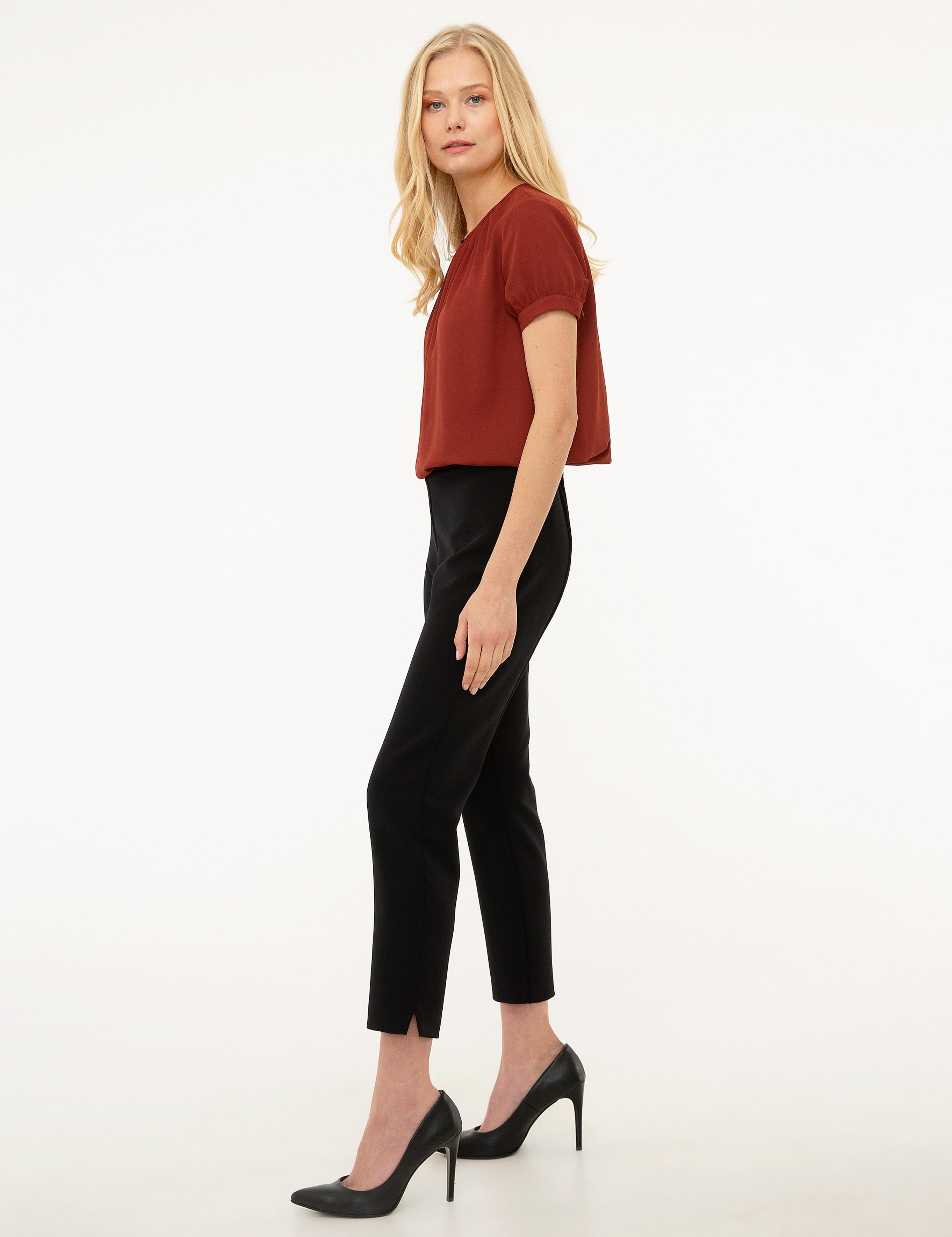 Siyah Slim Fit Kumaş Pantolon