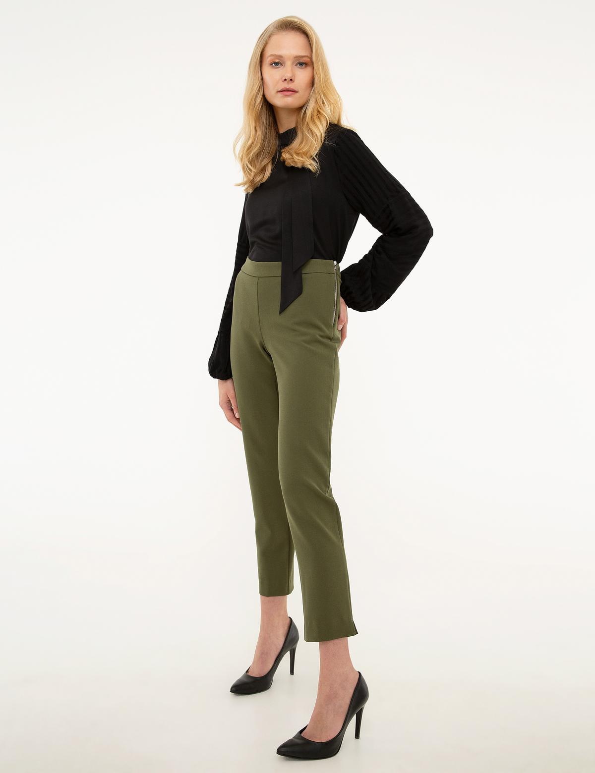 Haki Slim Fit Kumaş Pantolon - 50216085018