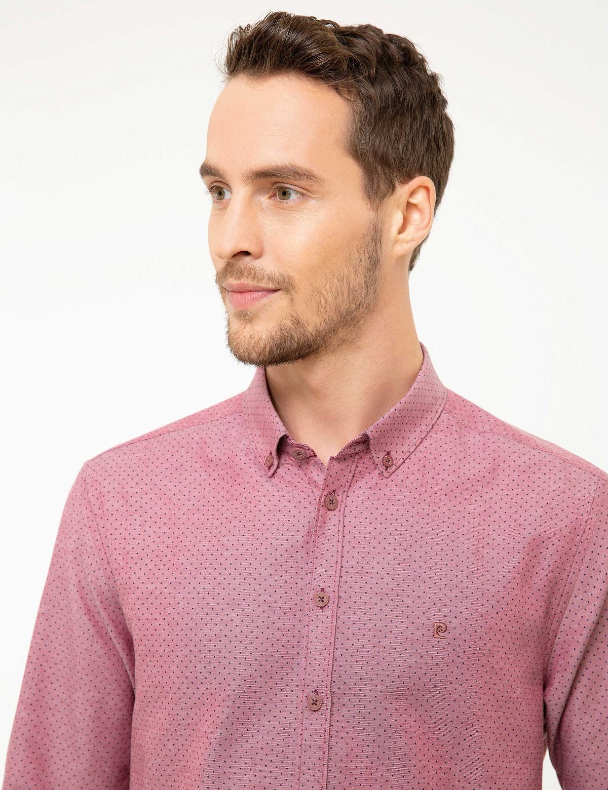 Bordo Slim Fit Gömlek - 50217020007