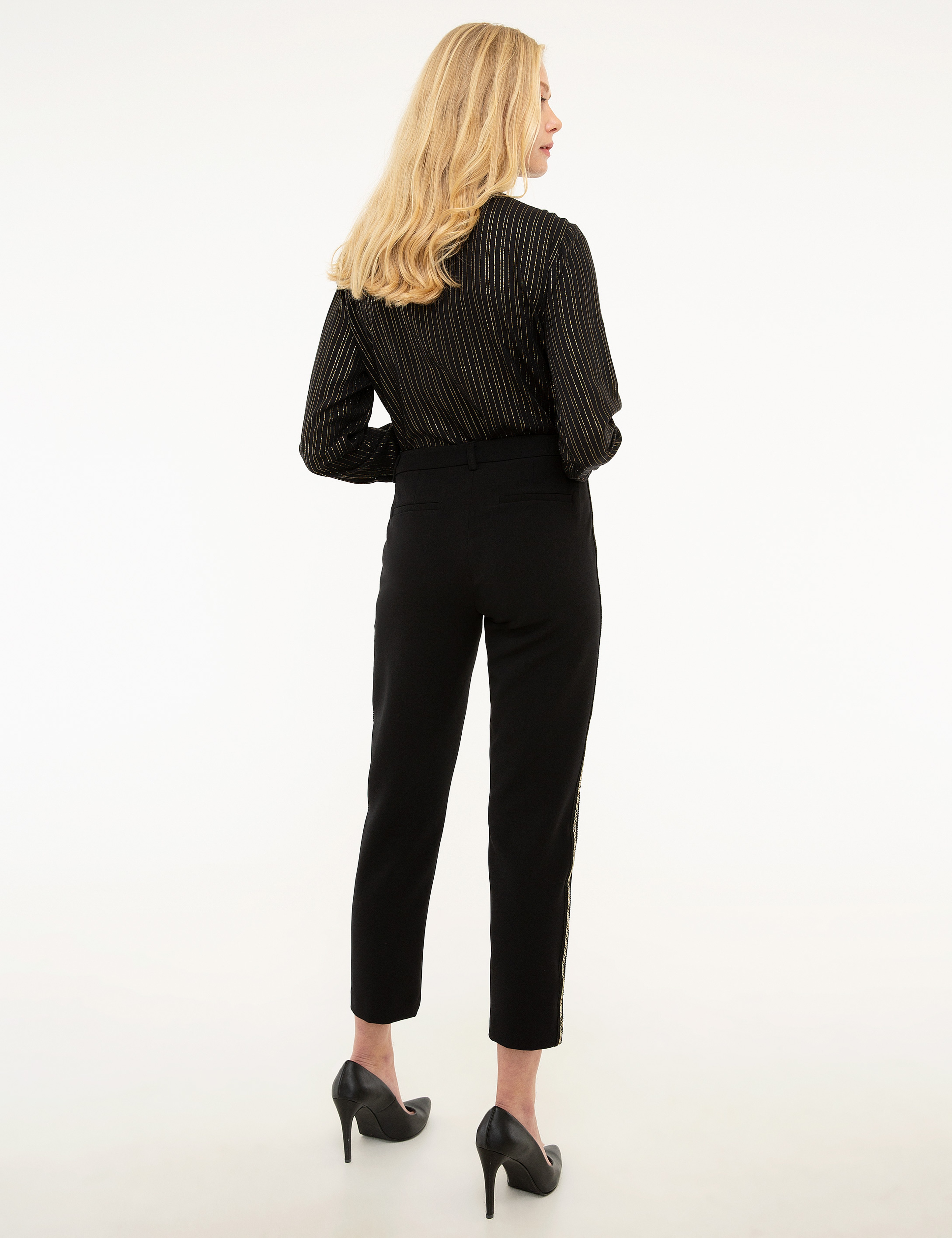 Siyah Slim Fit Kumaş Pantolon