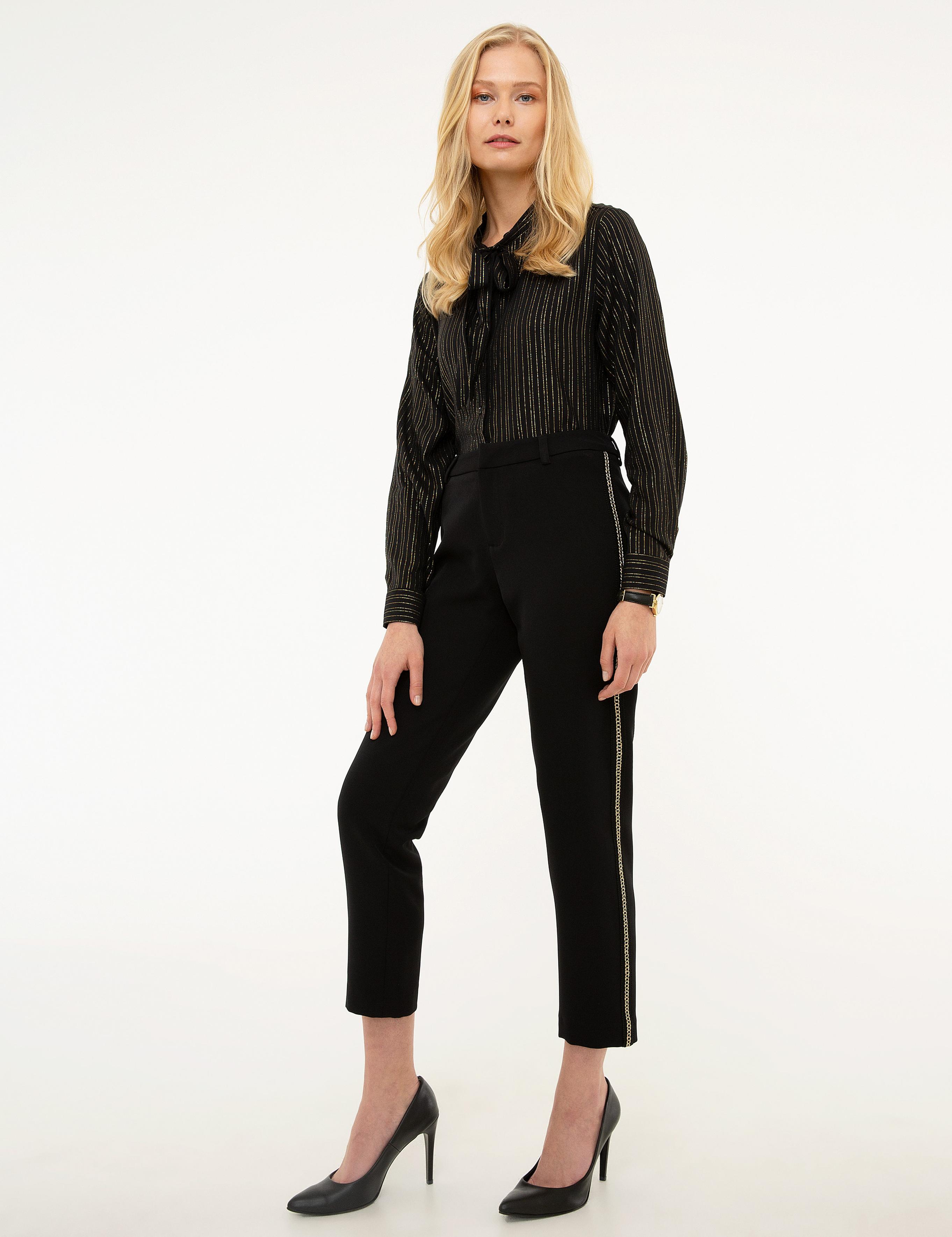 Siyah Slim Fit Kumaş Pantolon