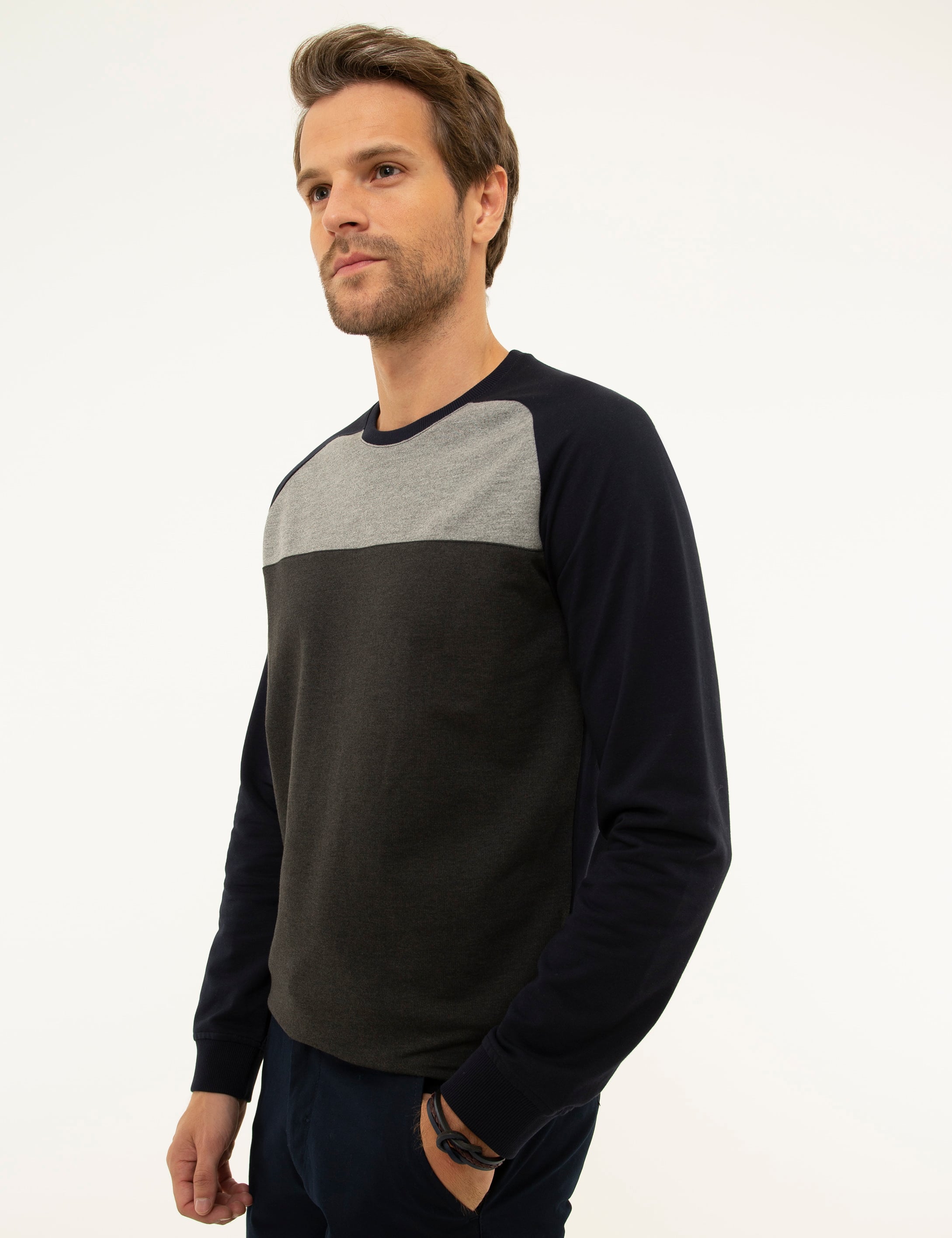Lacivert Standart Fit Sweatshirt - Image 3