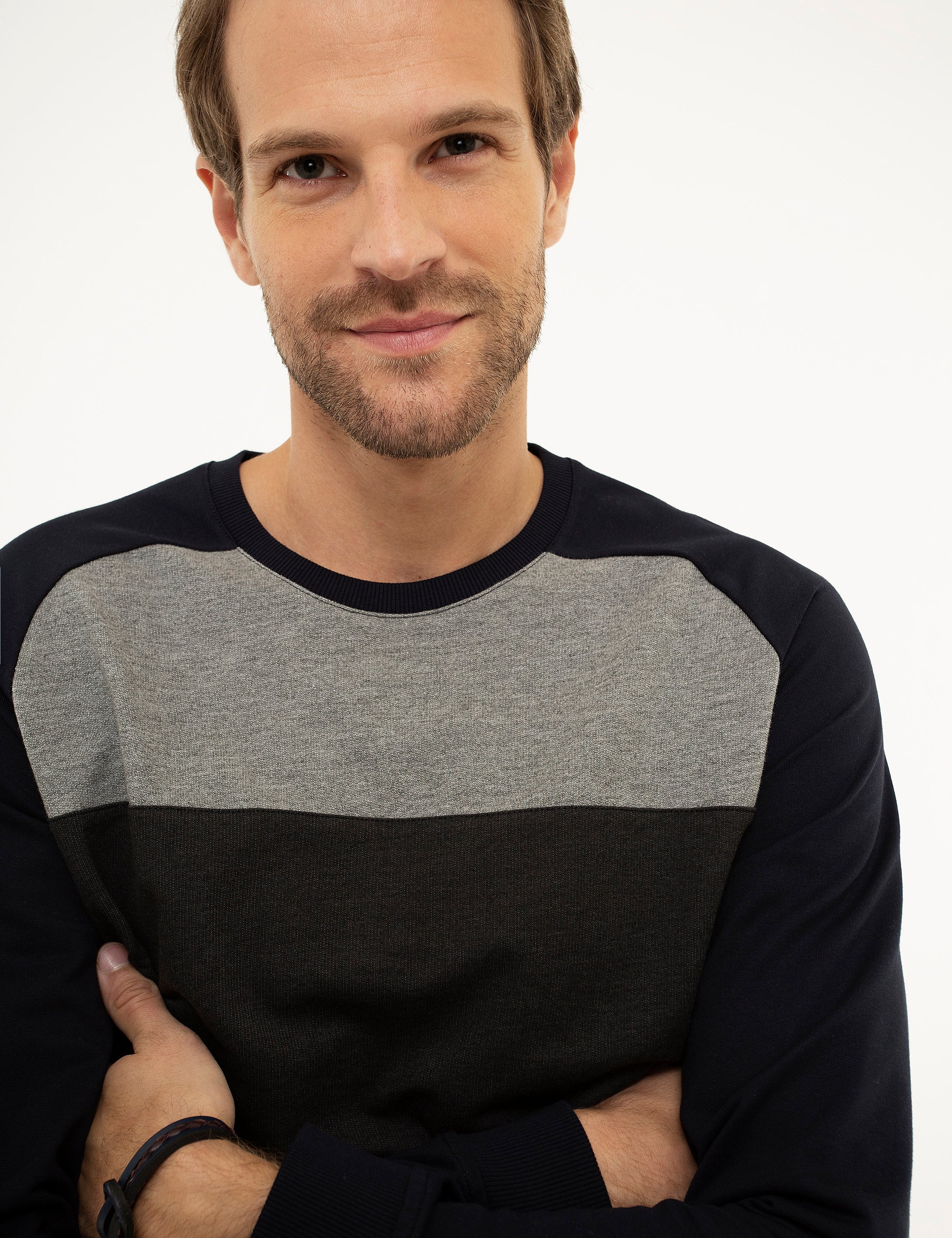 Lacivert Standart Fit Sweatshirt
