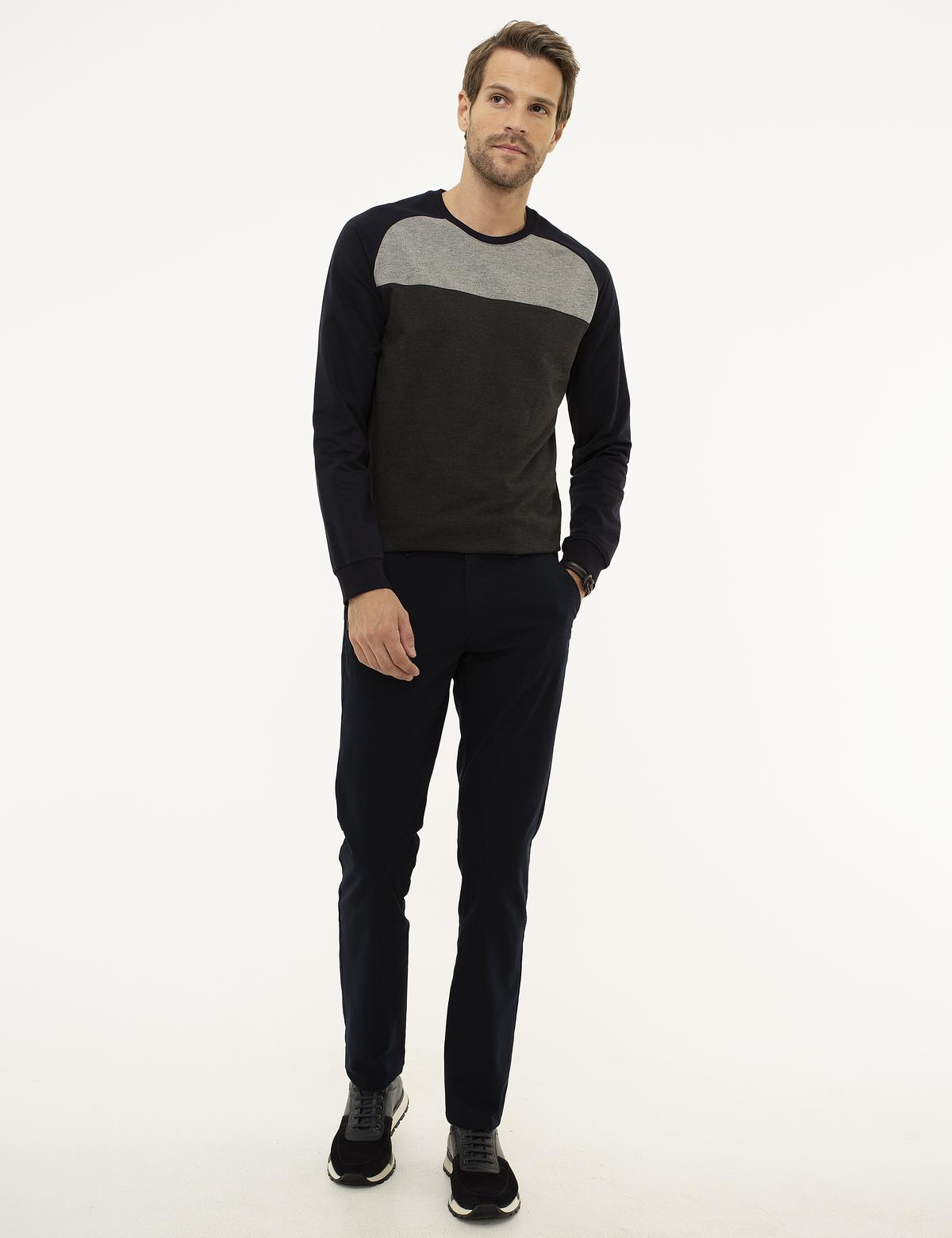 Lacivert Standart Fit Sweatshirt - 50219068008