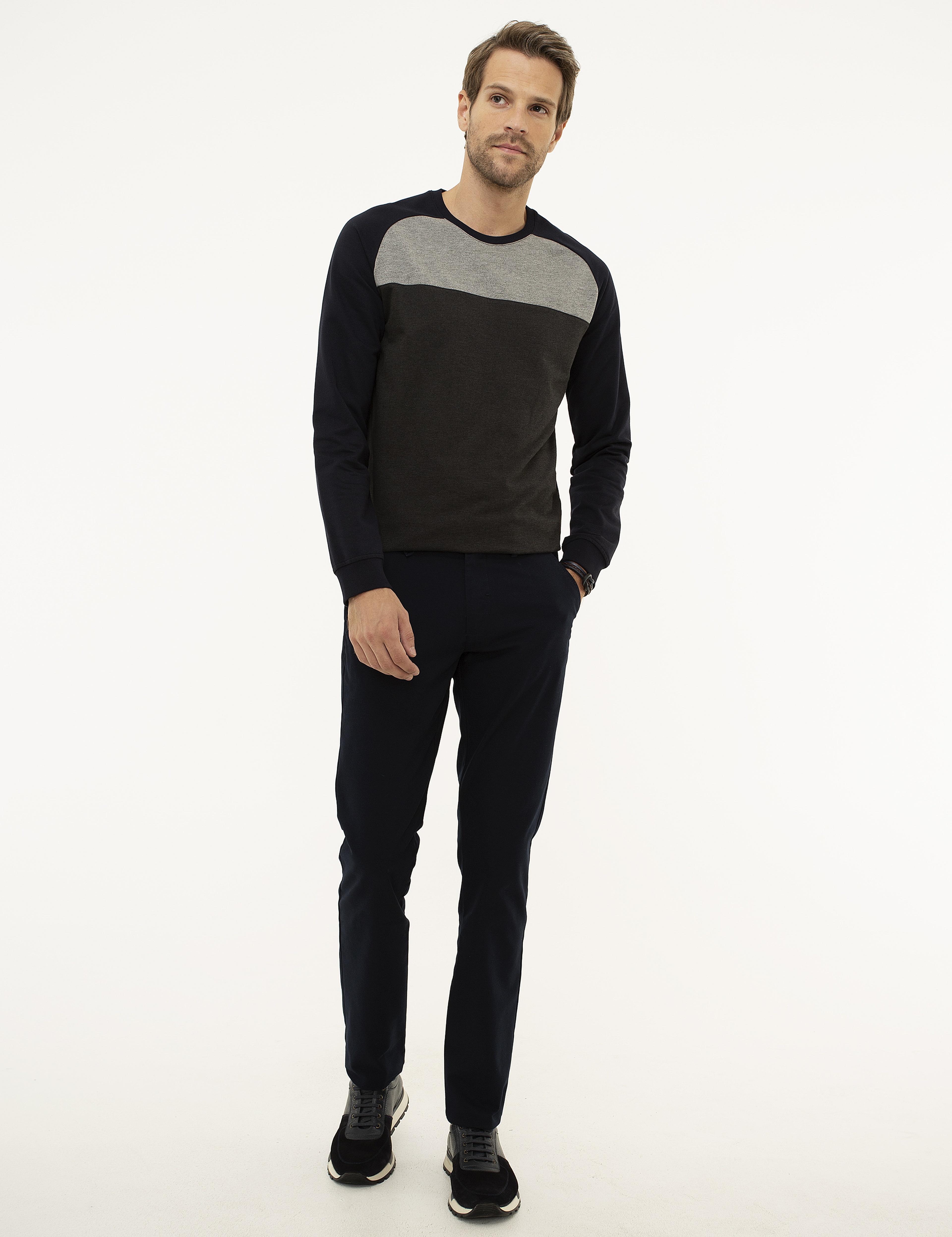 Lacivert Standart Fit Sweatshirt - Image 5