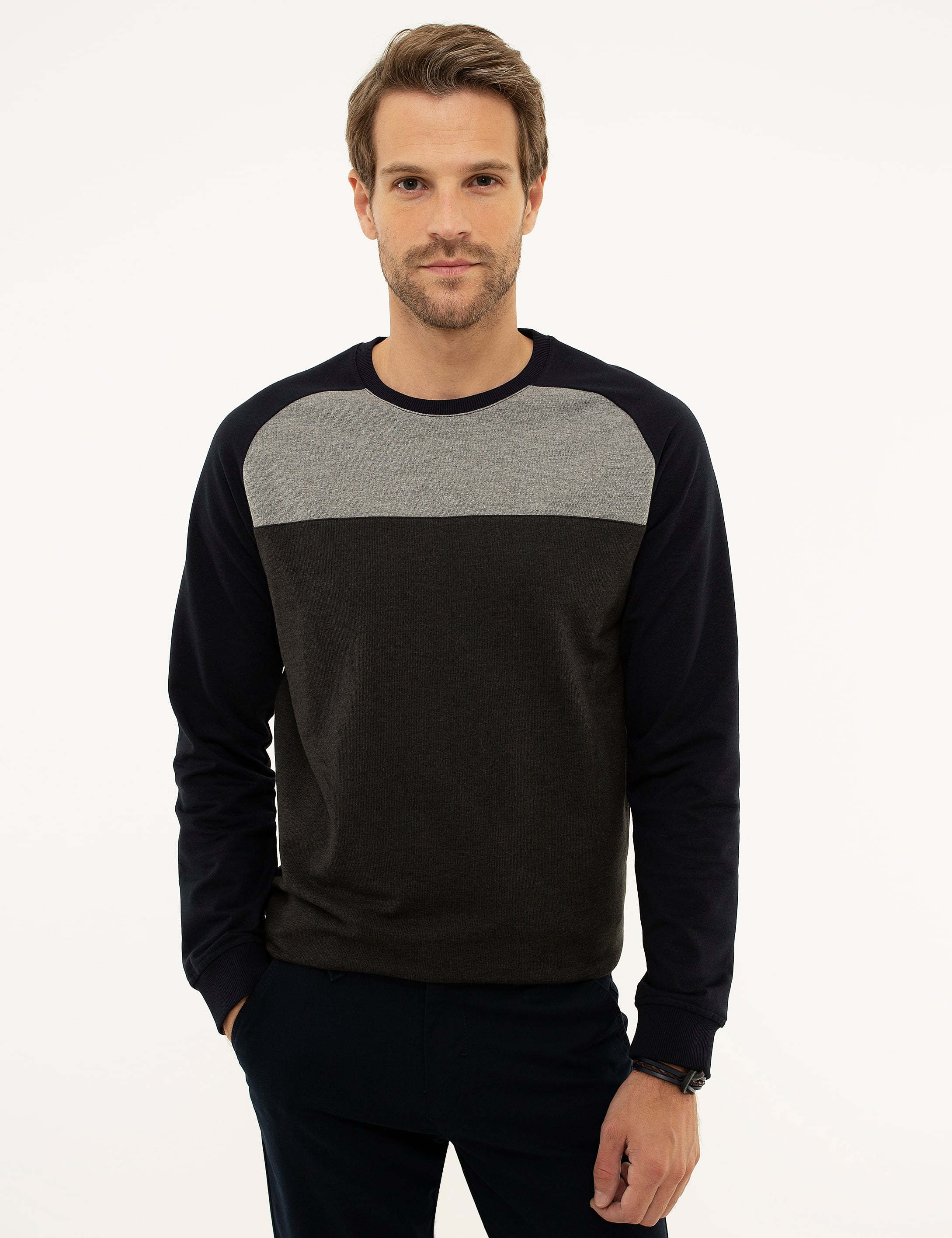 Lacivert Standart Fit Sweatshirt - Image 1