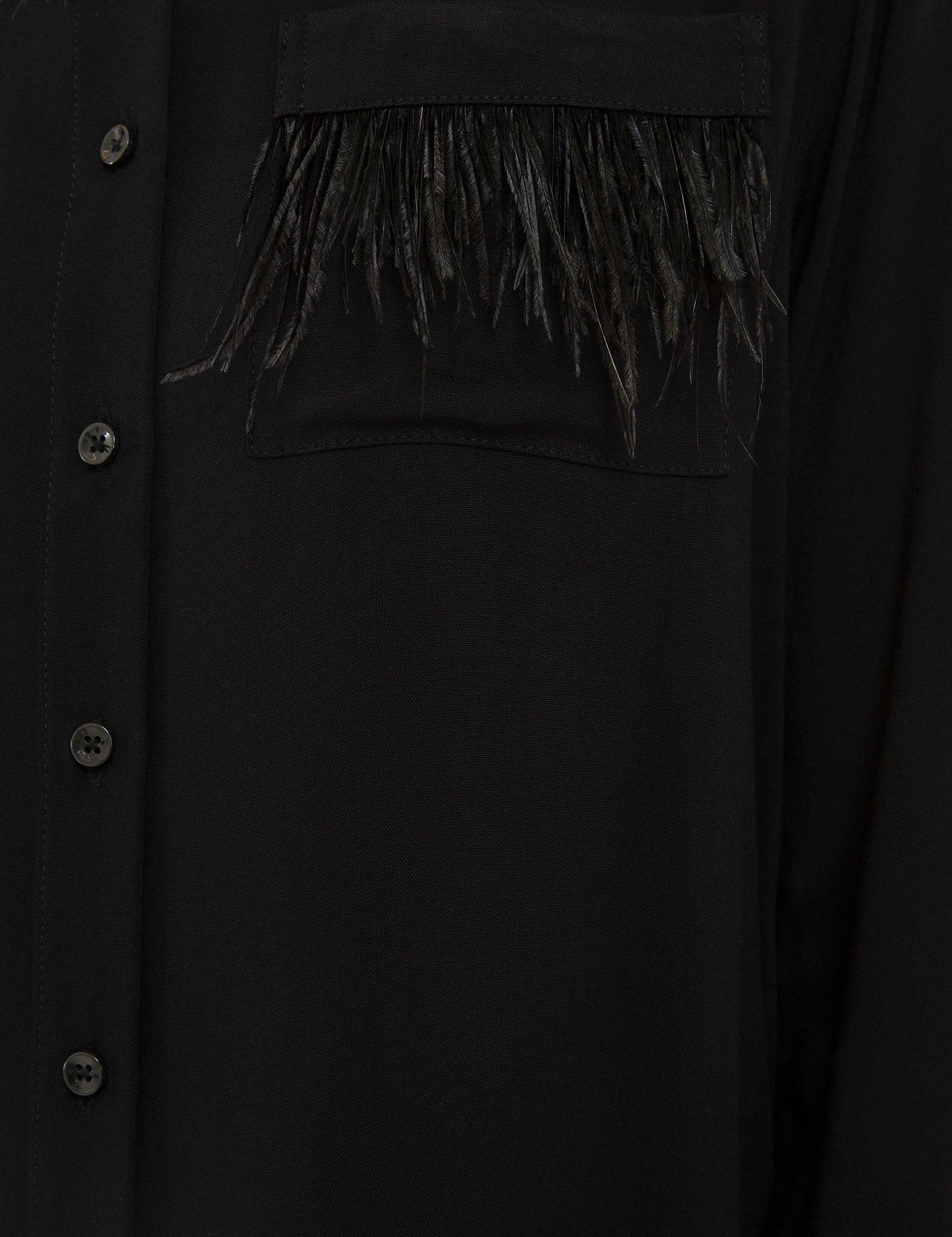 Siyah Comfort Fit Uzun Kollu Gömlek