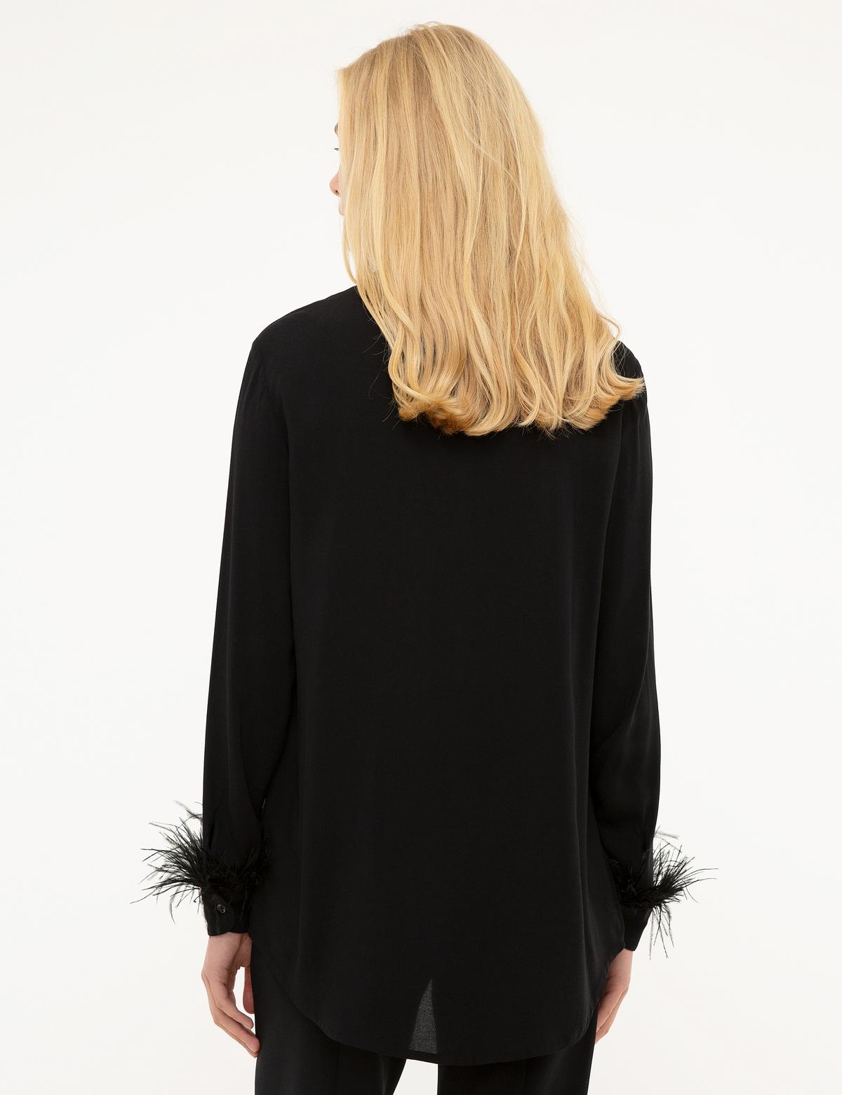 Siyah Comfort Fit Uzun Kollu Gömlek - 50216672006