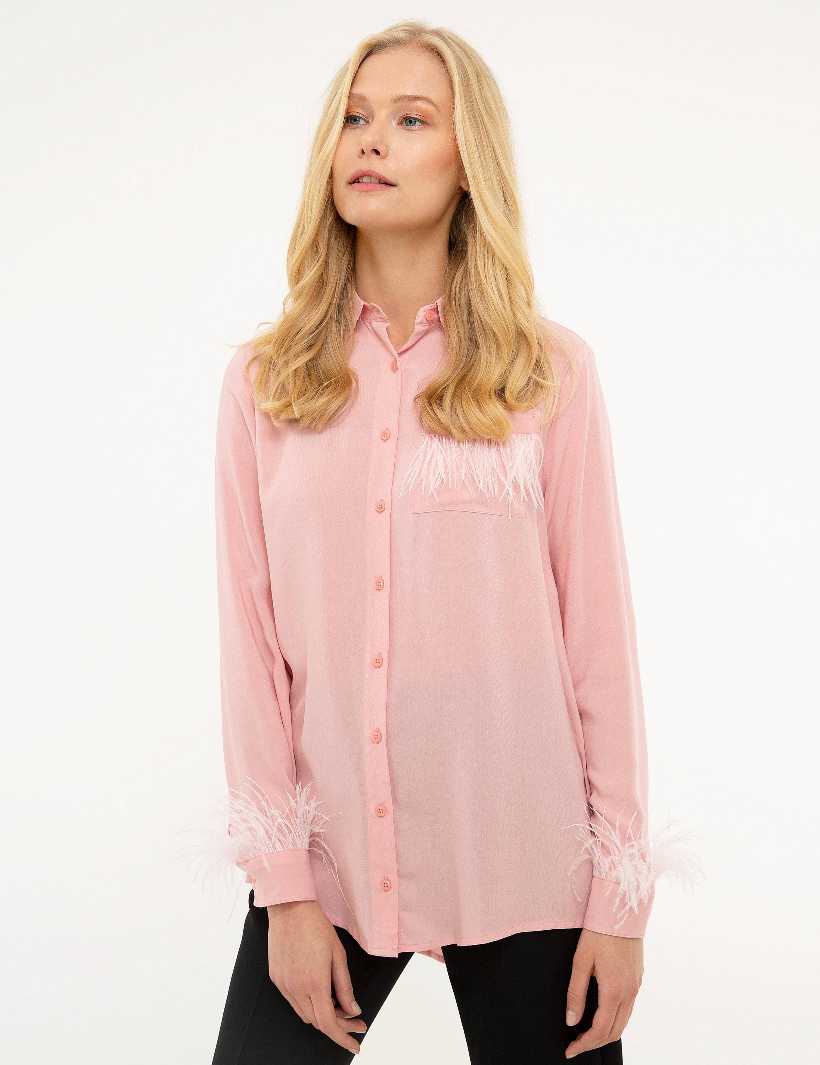 Pudra Comfort Fit Uzun Kollu Gömlek