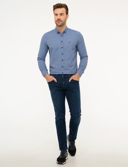 Lacivert Slim Fit Gömlek - 50218363005