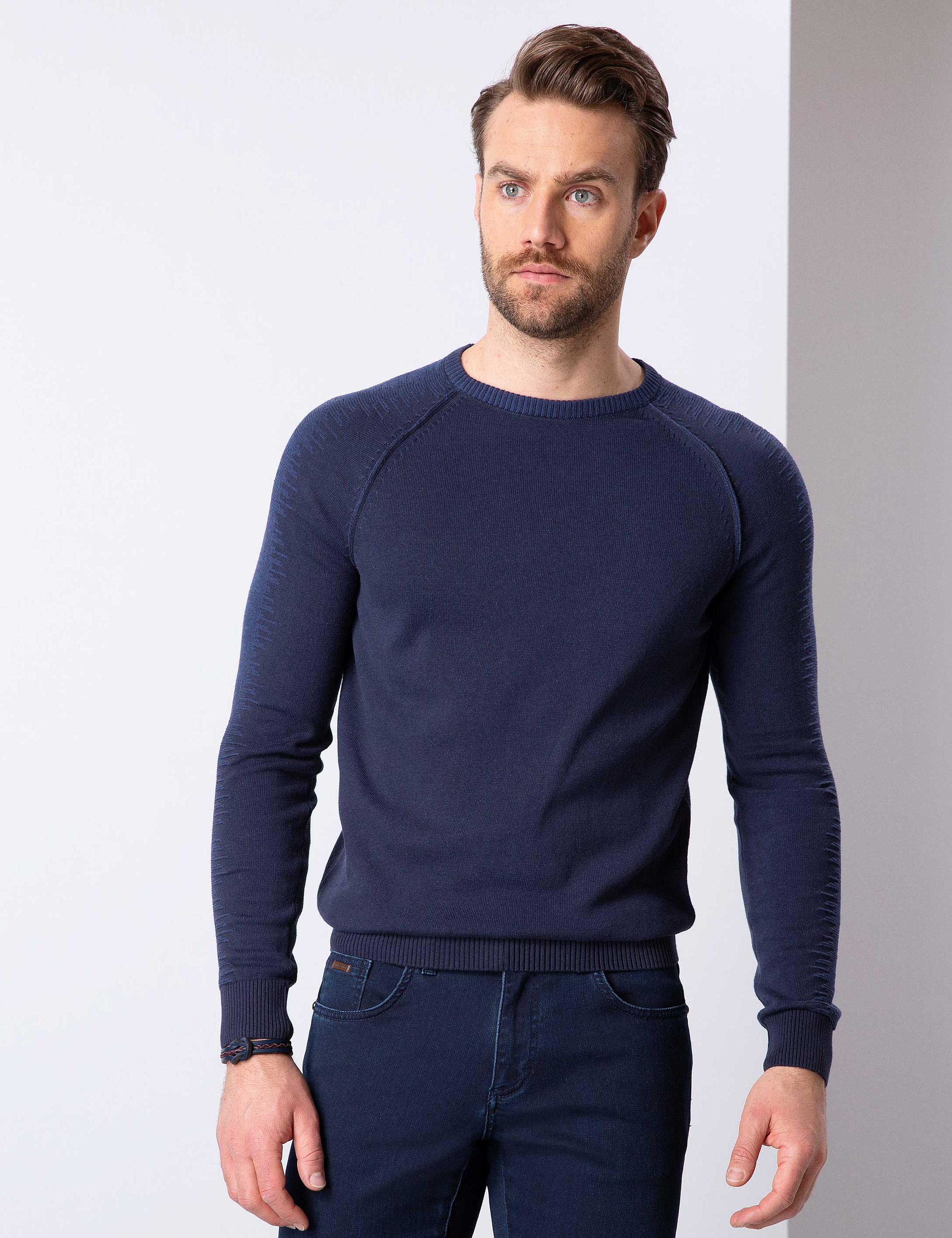 Lacivert Triko Kazak