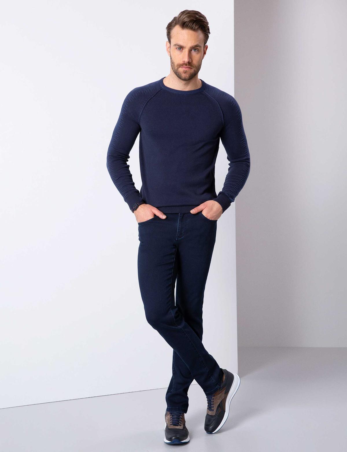 Lacivert Triko Kazak - 50215725026