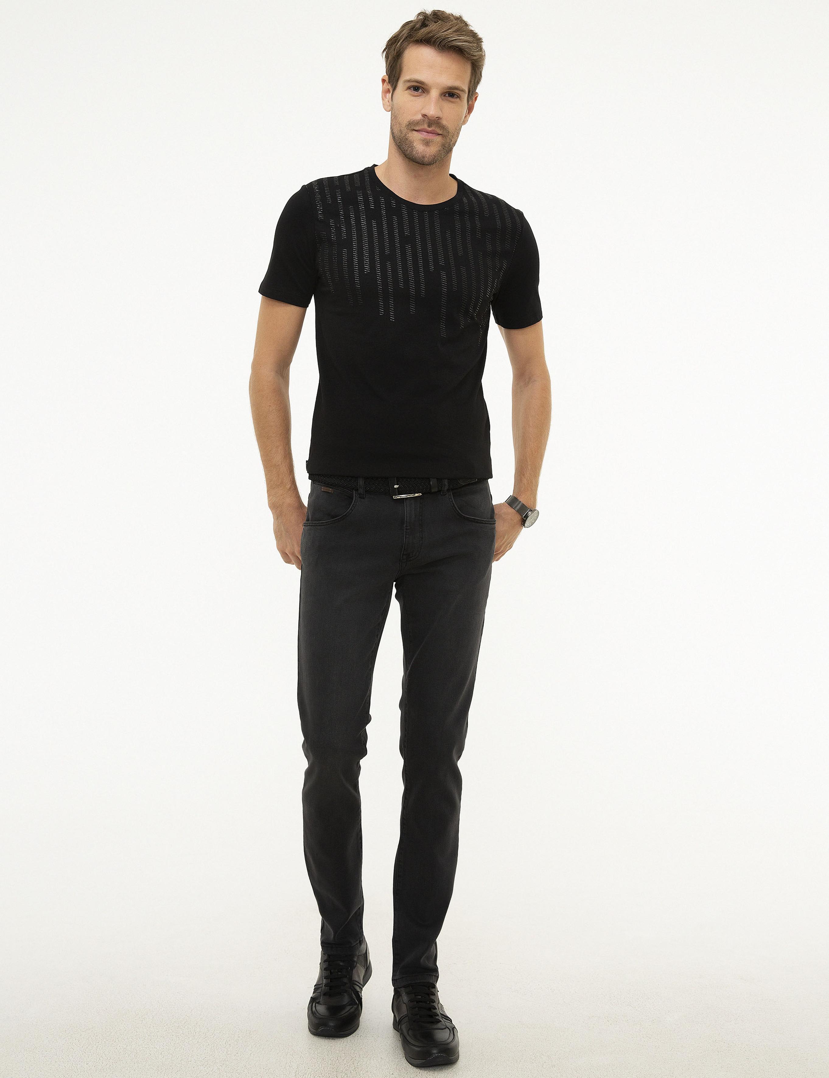 Siyah Slim Fit T-shirt