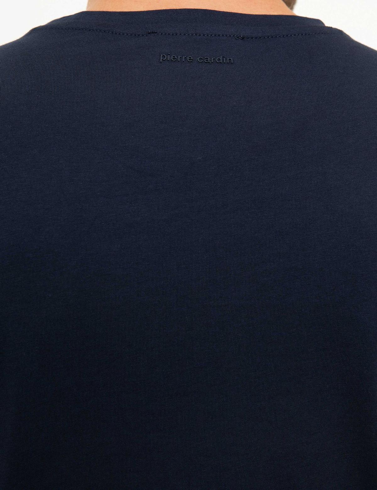 Lacivert Slim Fit Bisiklet Yaka T-Shirt - 50217078005