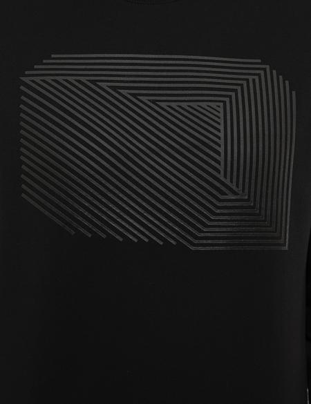 Siyah Standart Fit Bisiklet Yaka Sweatshirt - 50218024007