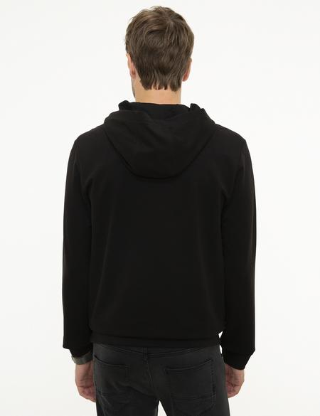 Siyah Standart Fit Sweatshirt - 50219247003