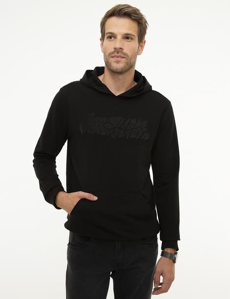 Siyah Standart Fit Sweatshirt - 50219247003