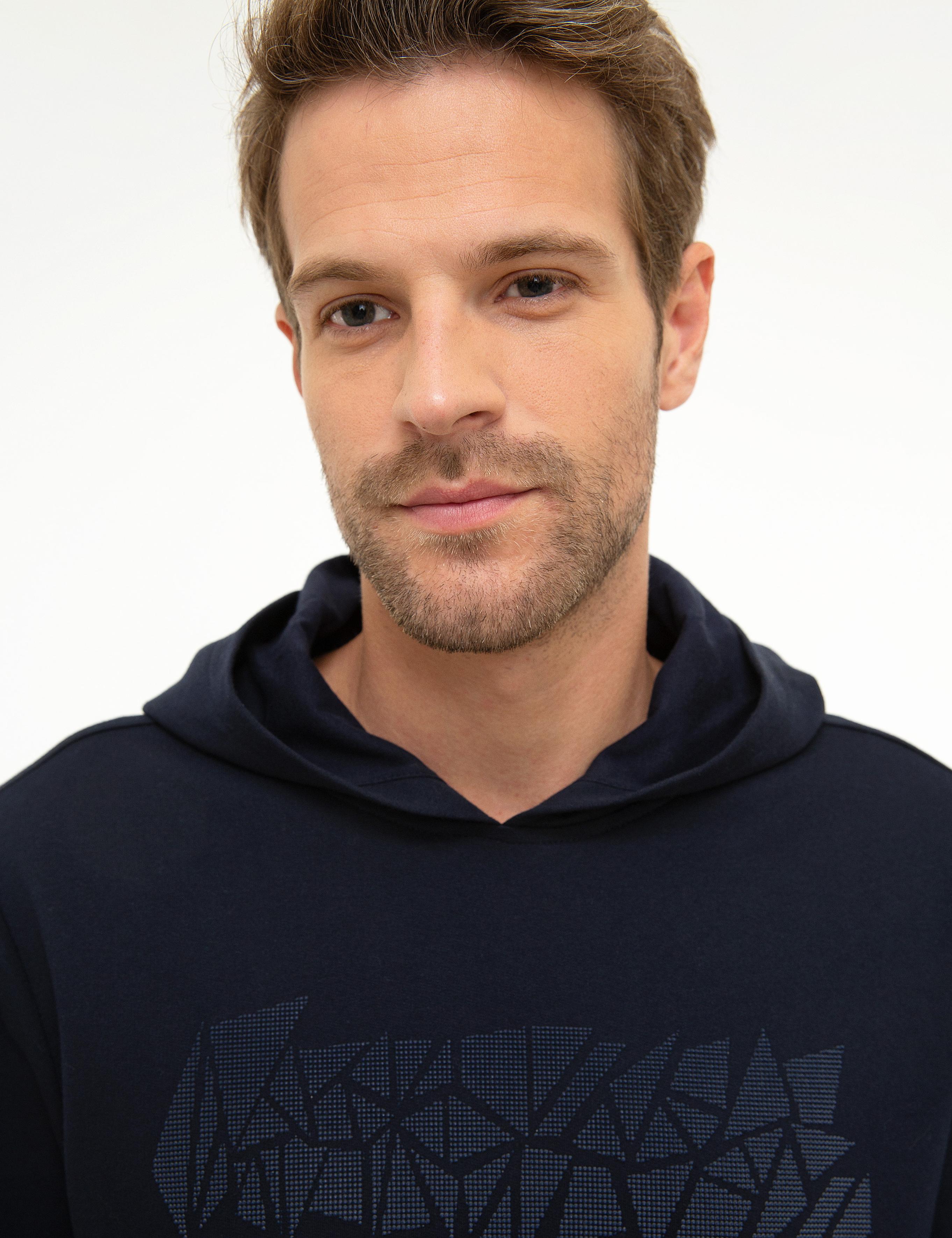 Lacivert Standart Fit Sweatshirt