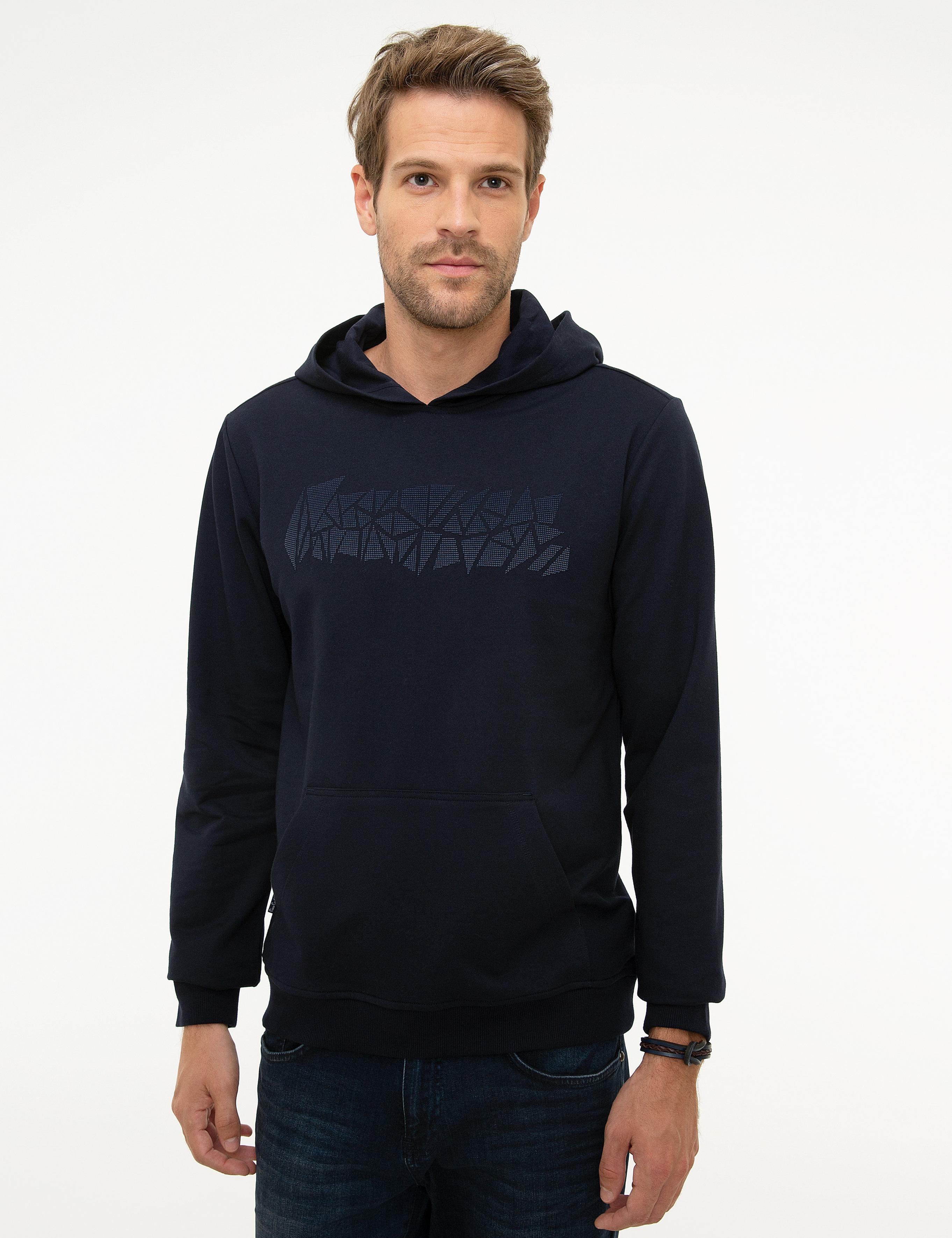 Lacivert Standart Fit Sweatshirt