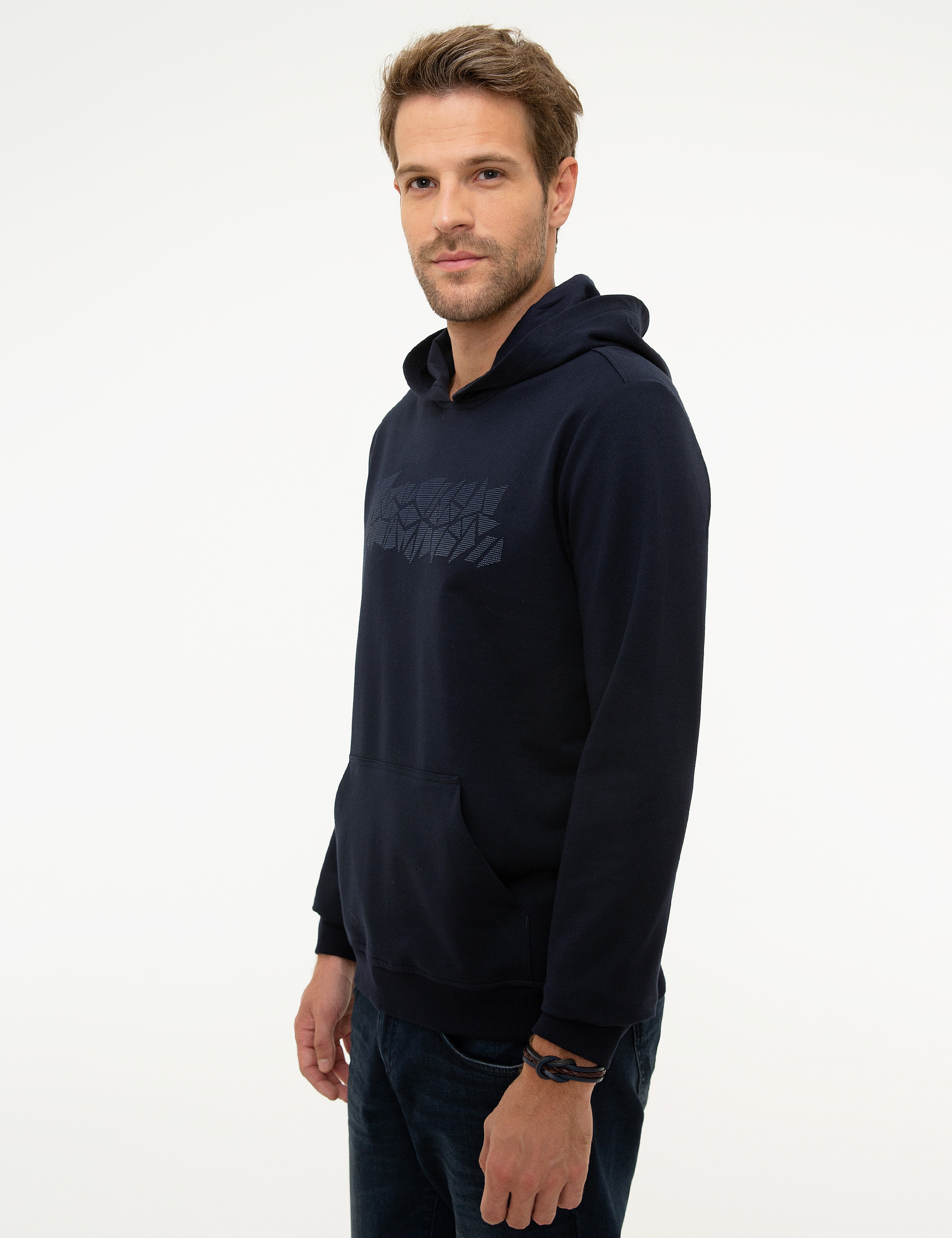 Lacivert Standart Fit Sweatshirt