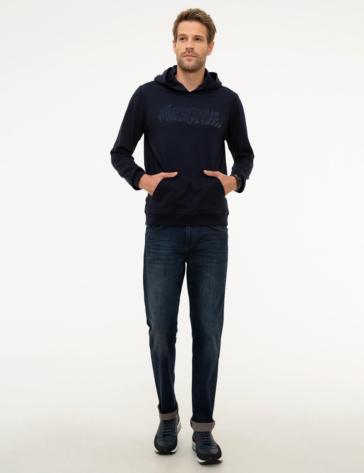 Lacivert Standart Fit Sweatshirt - 50219247013