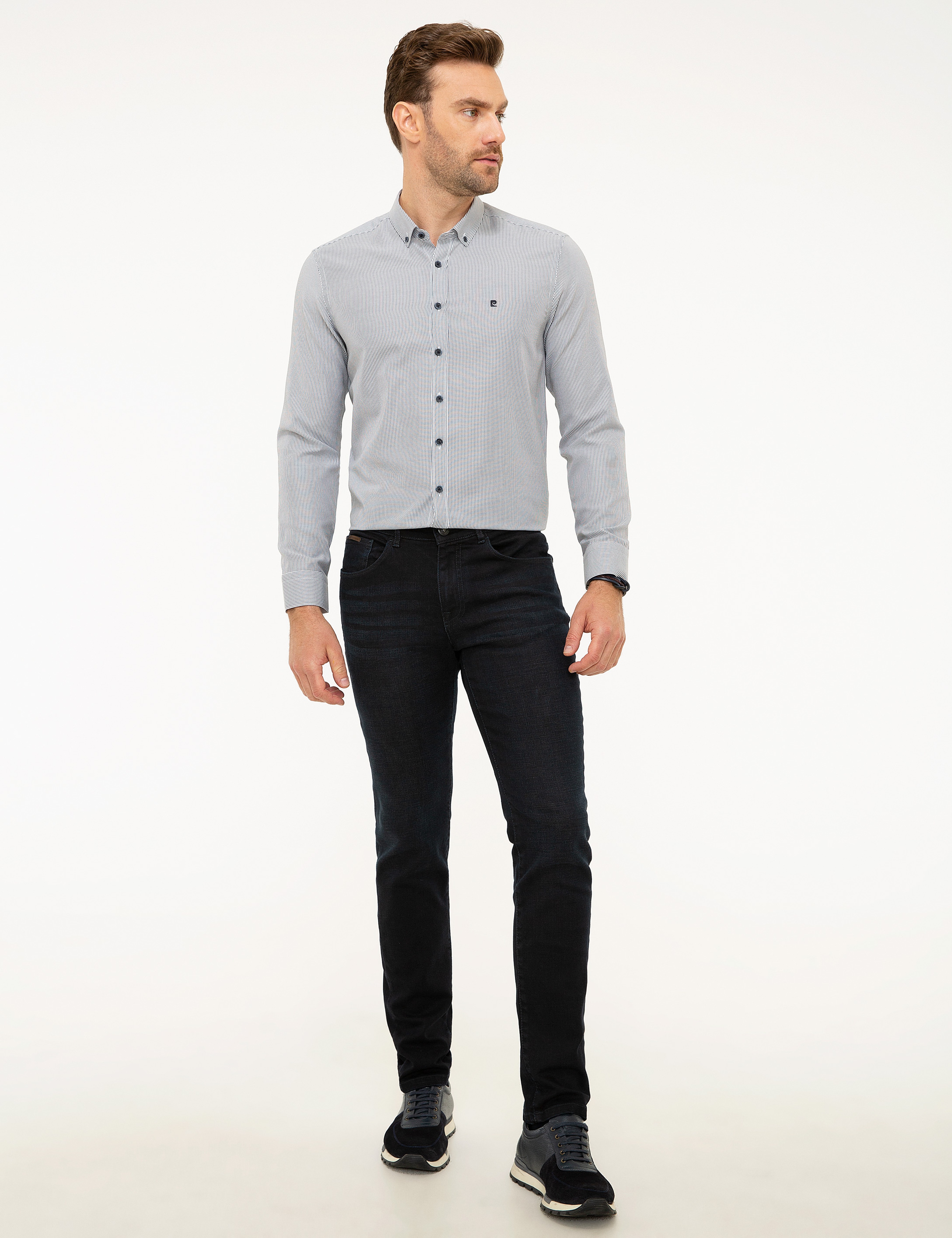 Lacivert Slim Fit Gömlek