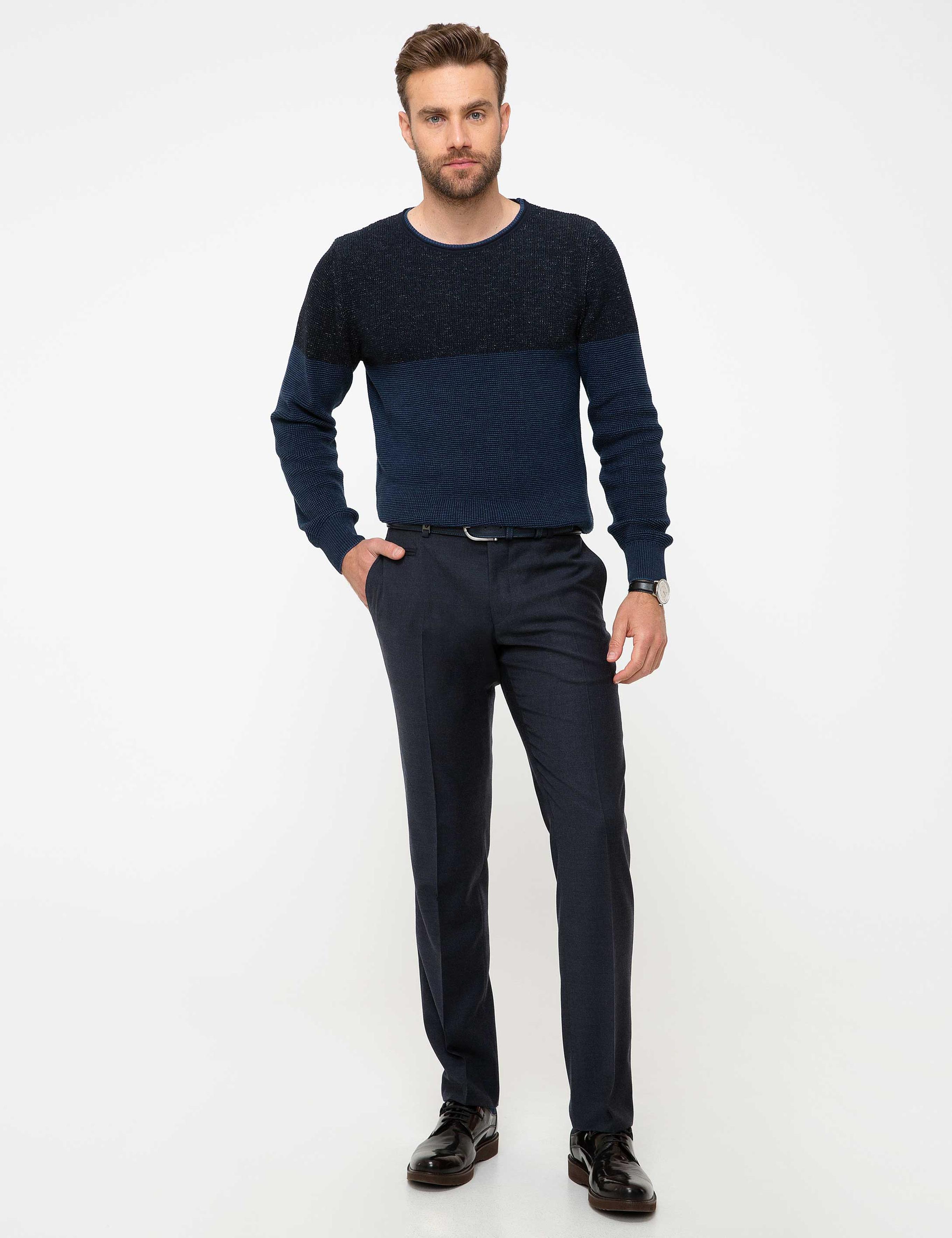 Lacivert Triko Kazak